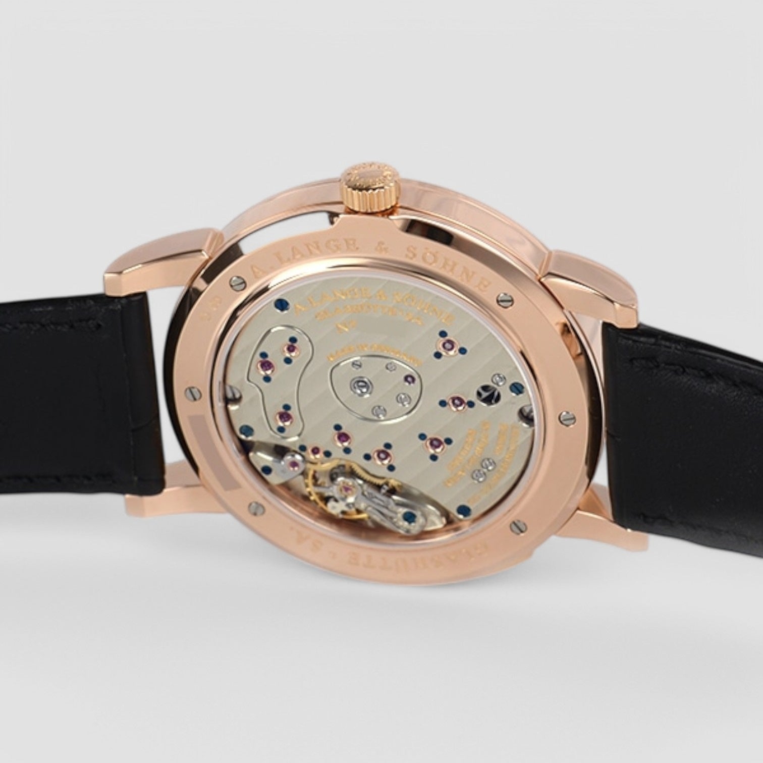 Grand Lange 1 18K Rose Gold Black Dial