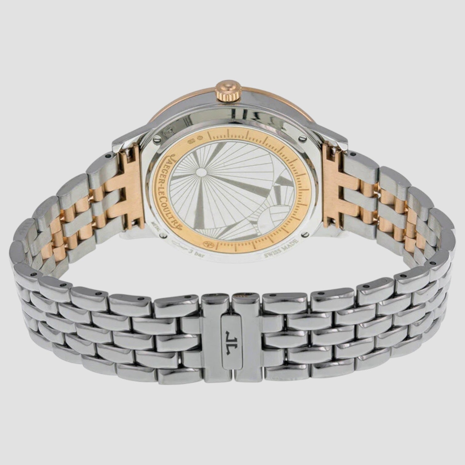 Rendez Vous Silver Guilloche Dial Stainless Steel and 18kt Rose Gold Ladies Watch