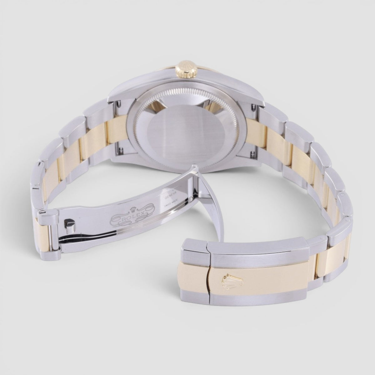 Datejust 36mm Oystersteel & 18K Yellow Gold White Diamond Dial