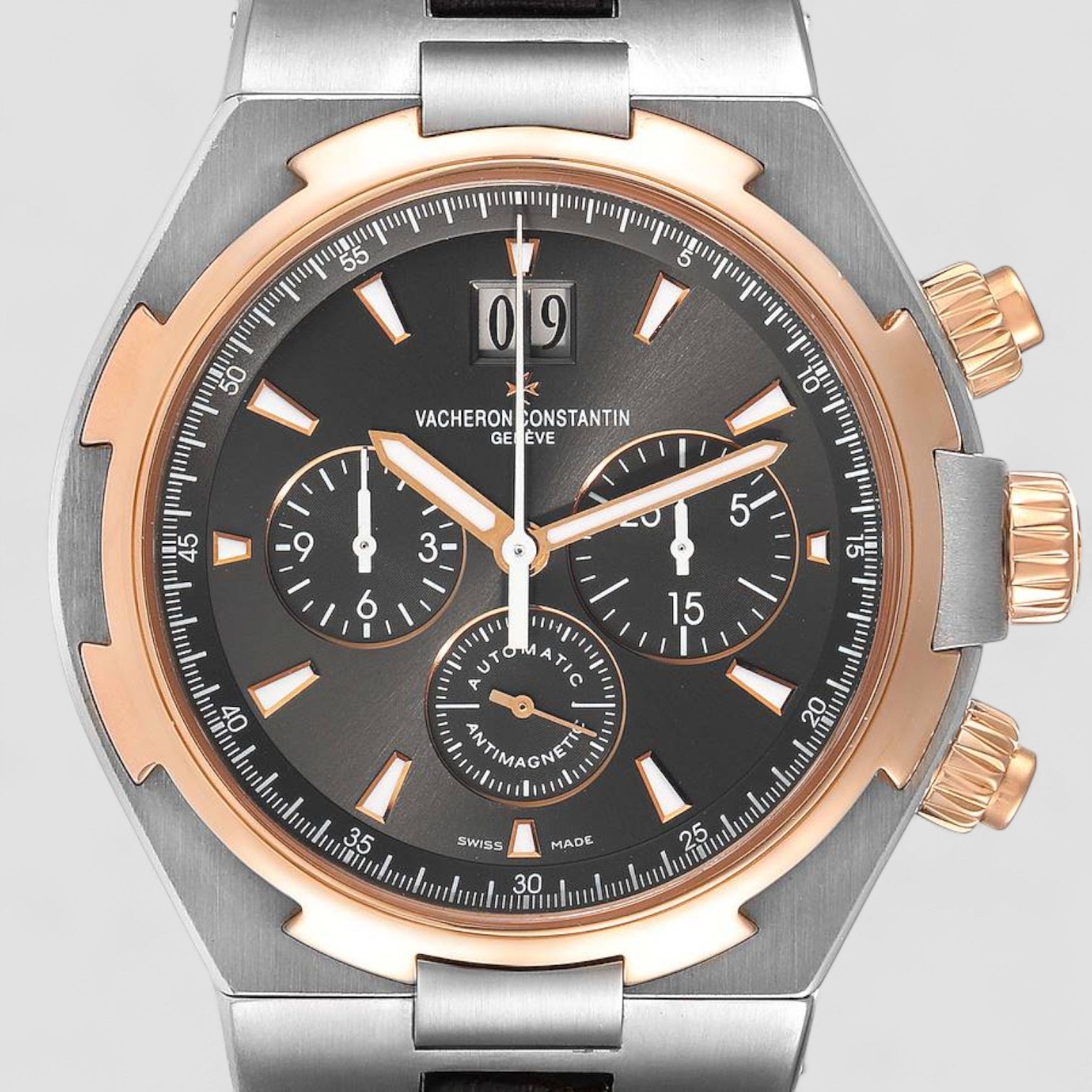 Overseas Chronograph SS Gray Dial