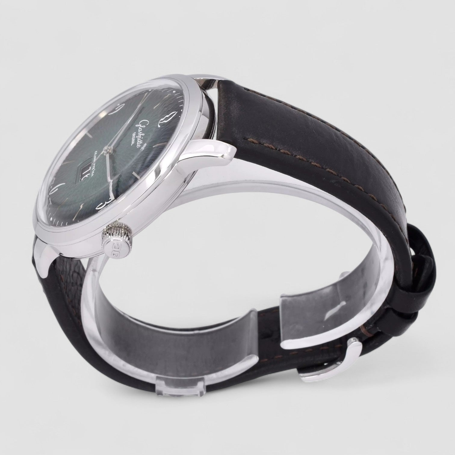 Glashutte Senator Sixties Automatic Green Dial Men's Watch