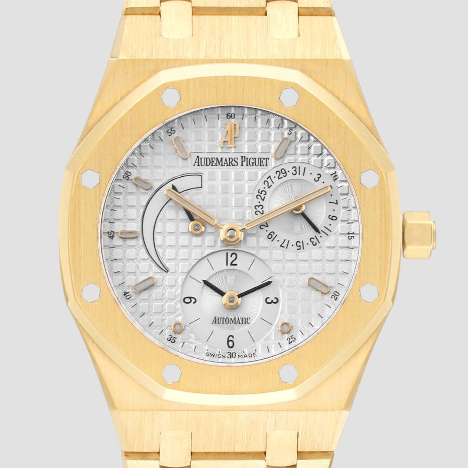 Royal Oak Dual Time Yellow Gold Mens Watch