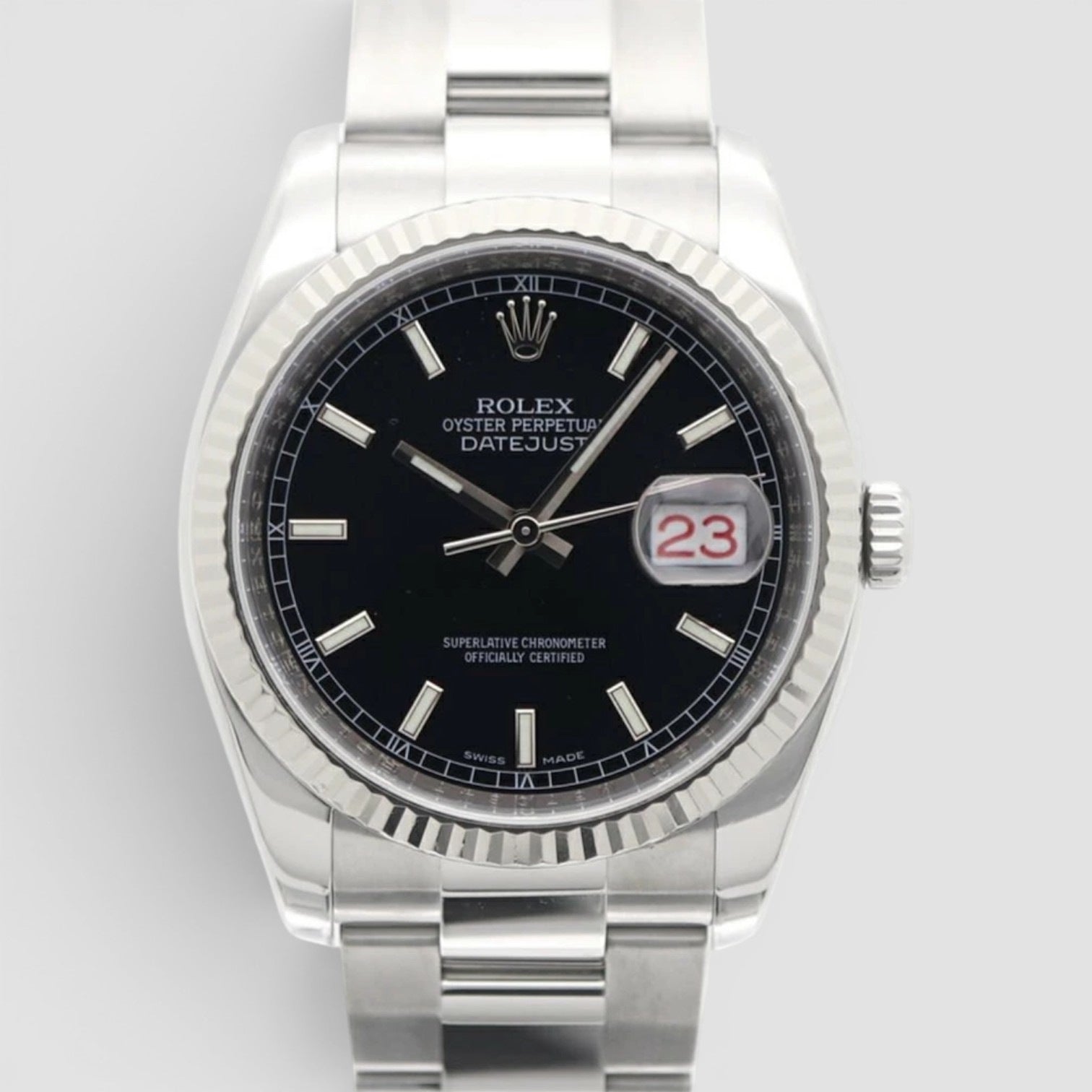 Datejust 36 Black index Dial - Oyster Bracelet