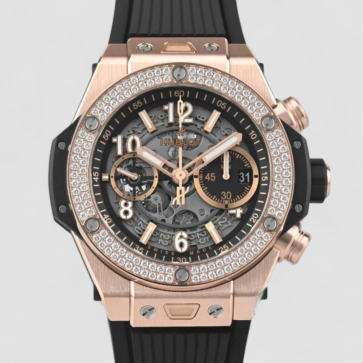Bang Unico King Gold Diamonds Big 44mm