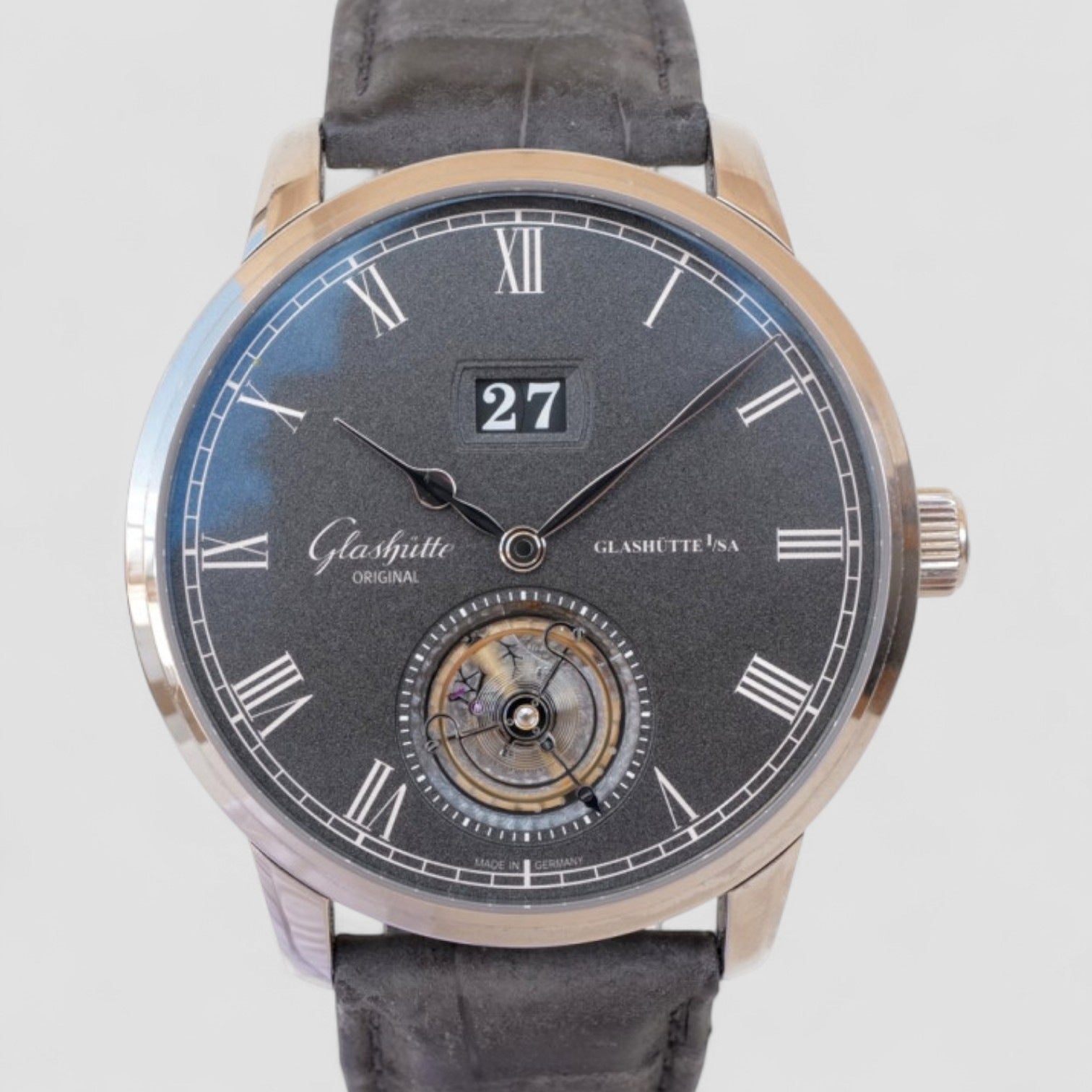 Senator Tourbillon 18K White Gold