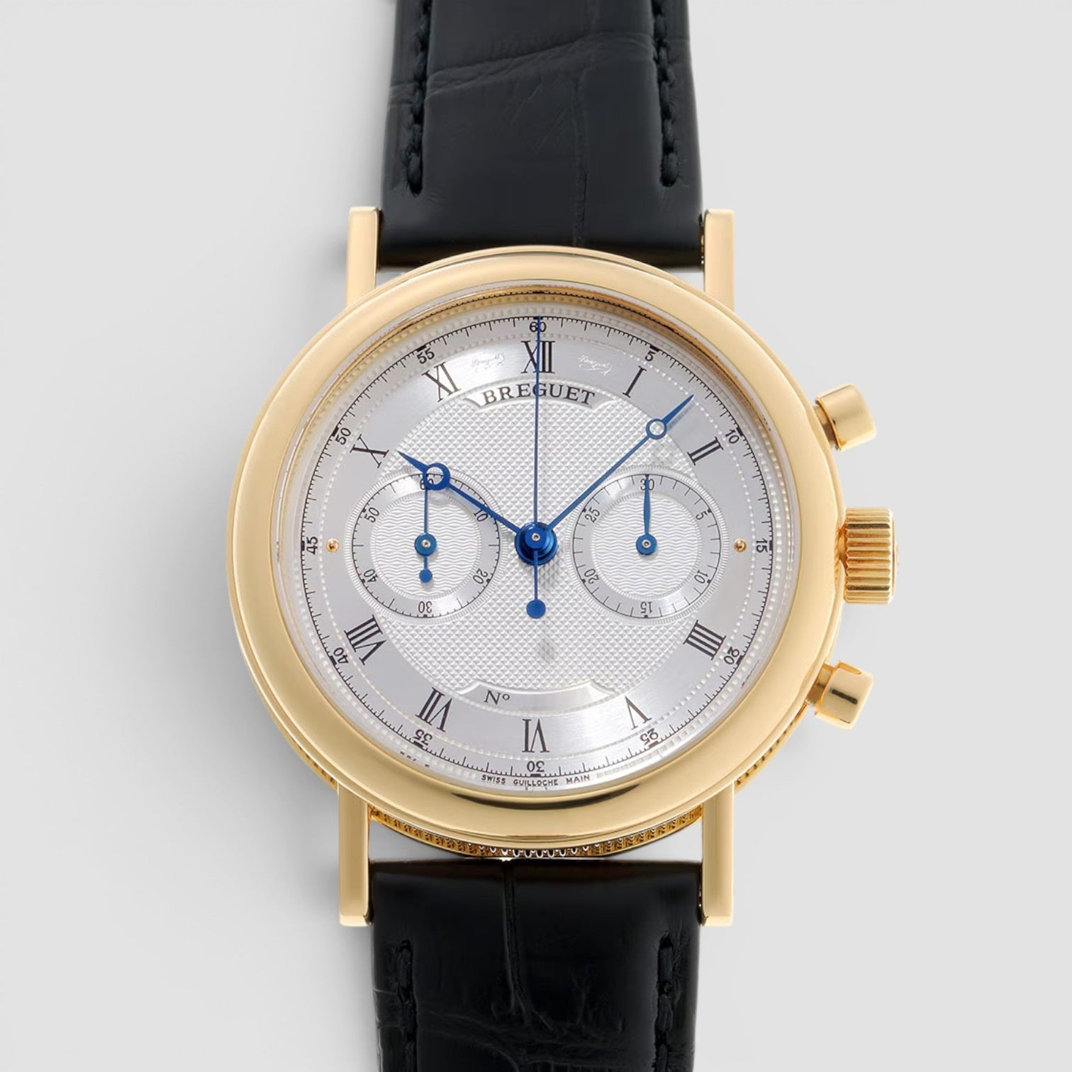Classique Chronograph 37mm Yellow Gold Silver Dial