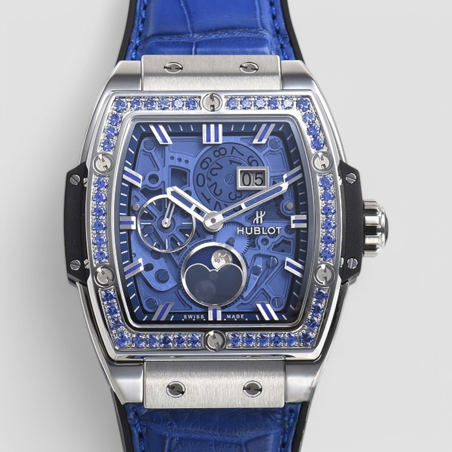 Spirit of Big Bang Moonphase Titanium Dark Blue 42 mm