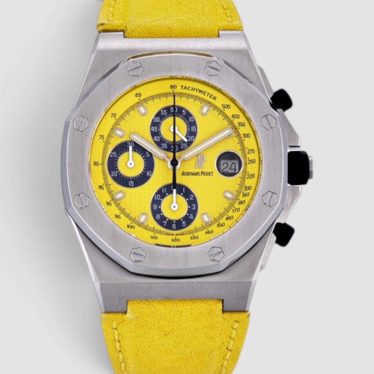 Royal Oak Offshore Chronograph 42mm Stainless Steel Yellow Dial
