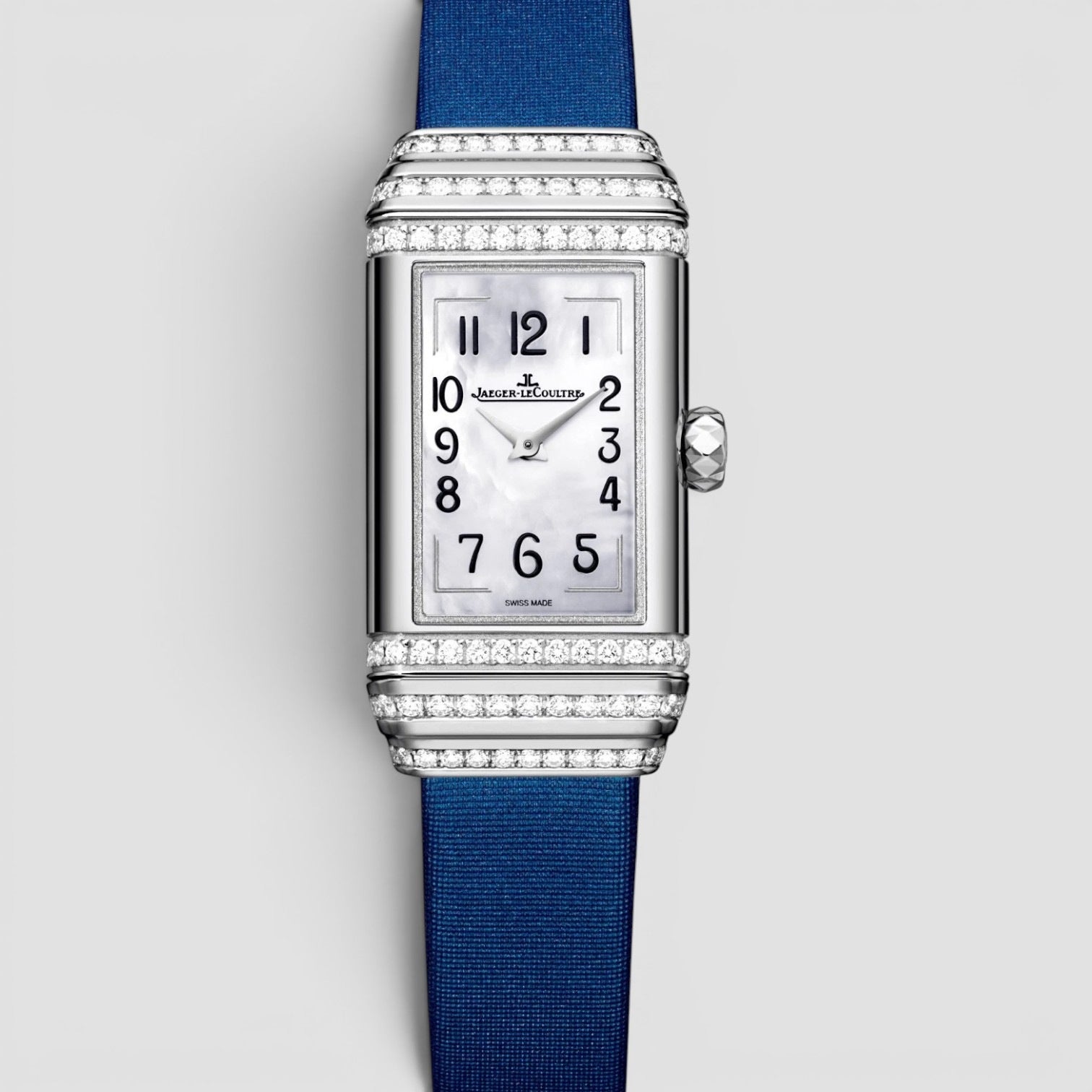 Reverso One Duetto Jewelry White Gold Manual Winding