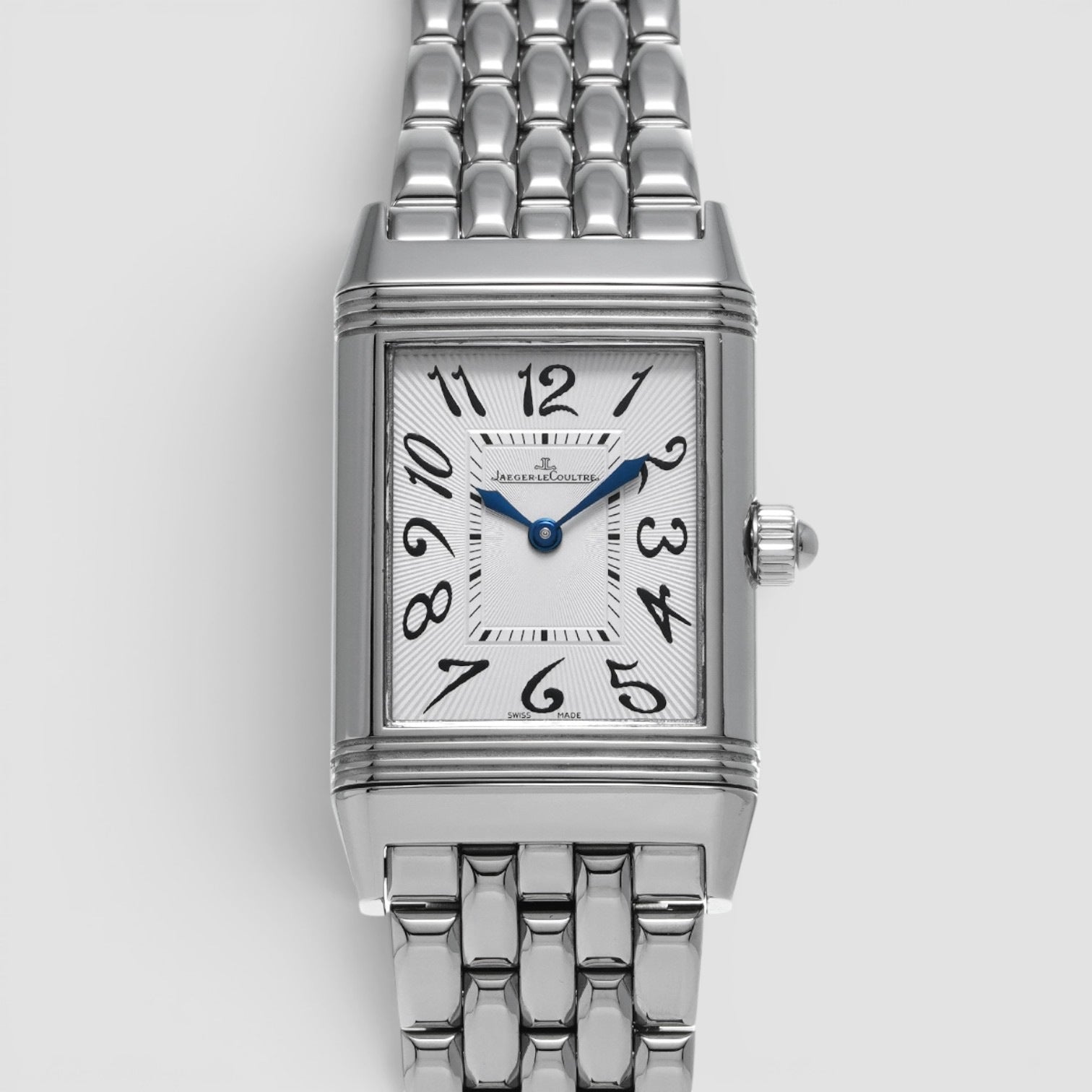 Reverso Duetto Classique 38.7 × 23mm Steel Silver Dial