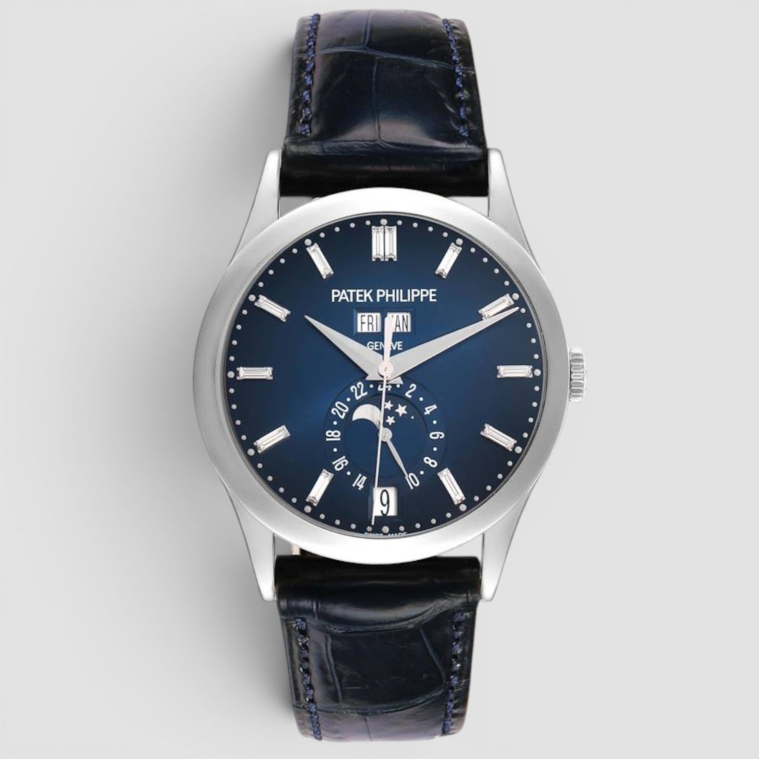 Annual Calendar Blue Dial