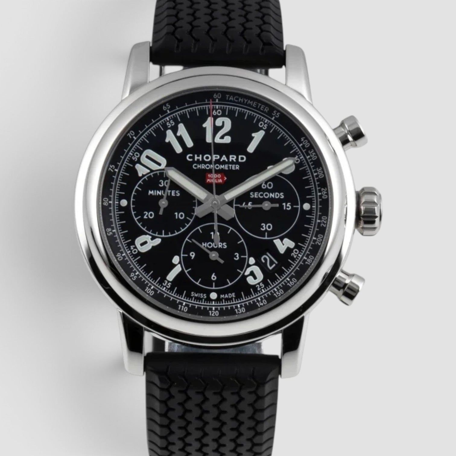 Mille Miglia Chronograph 42mm Stainless Steel Black Dial