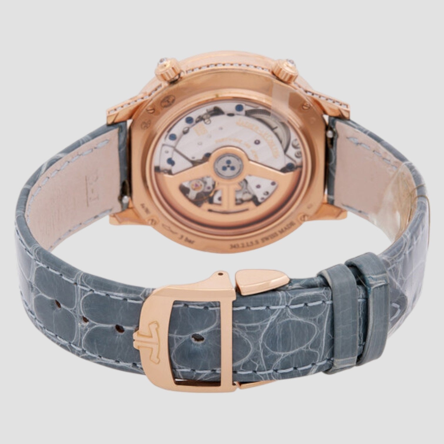 Rendez Vous Silver Guilloche Dial Stainless Steel and 18kt Rose Gold Ladies Watch