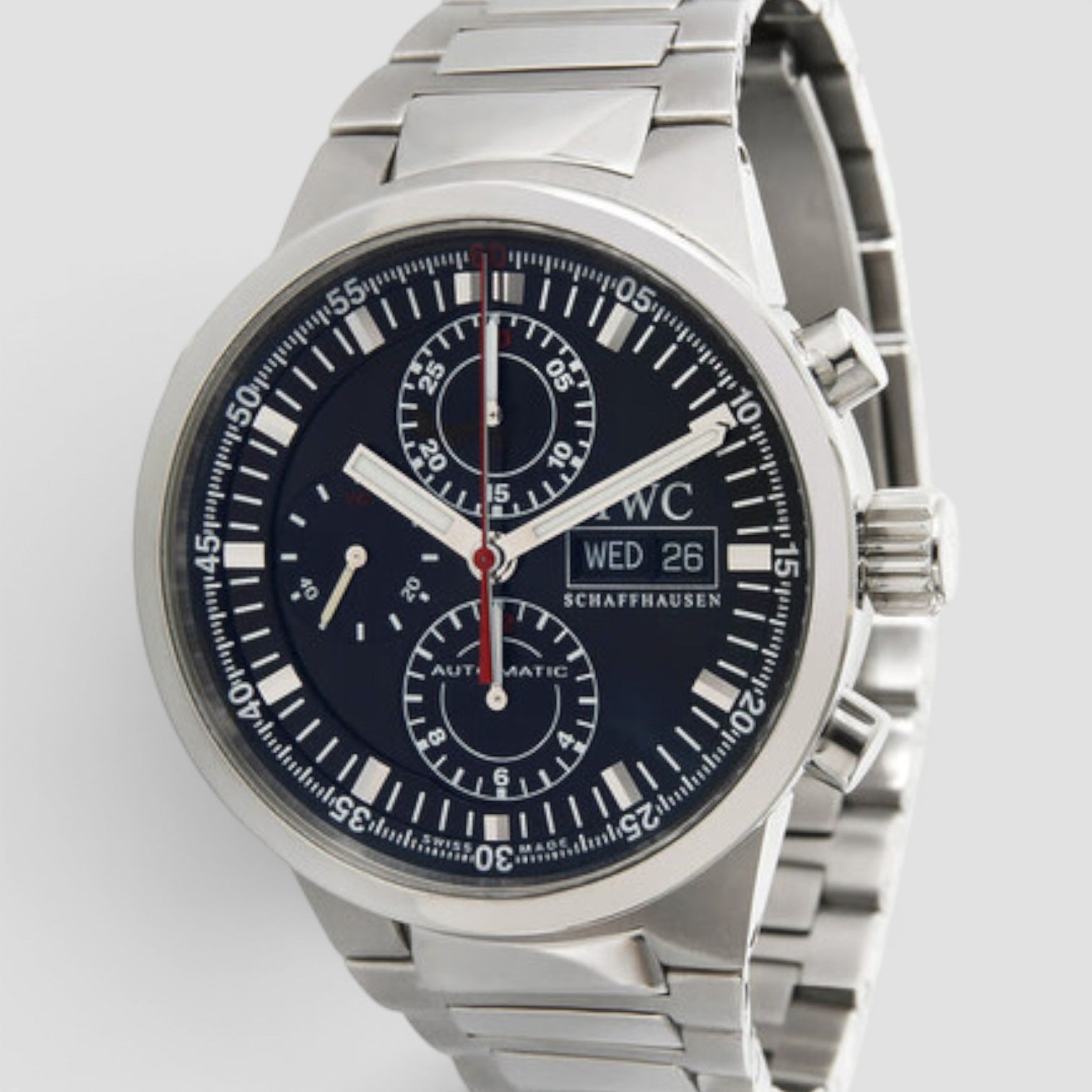 IWC GST Chronograph Automatic Black Dial Men's Watch IW371518