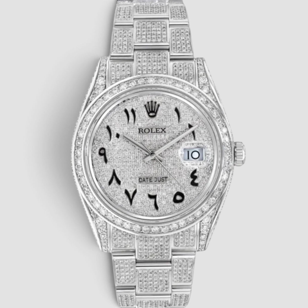 Datejust 41 Arabic Full Iced