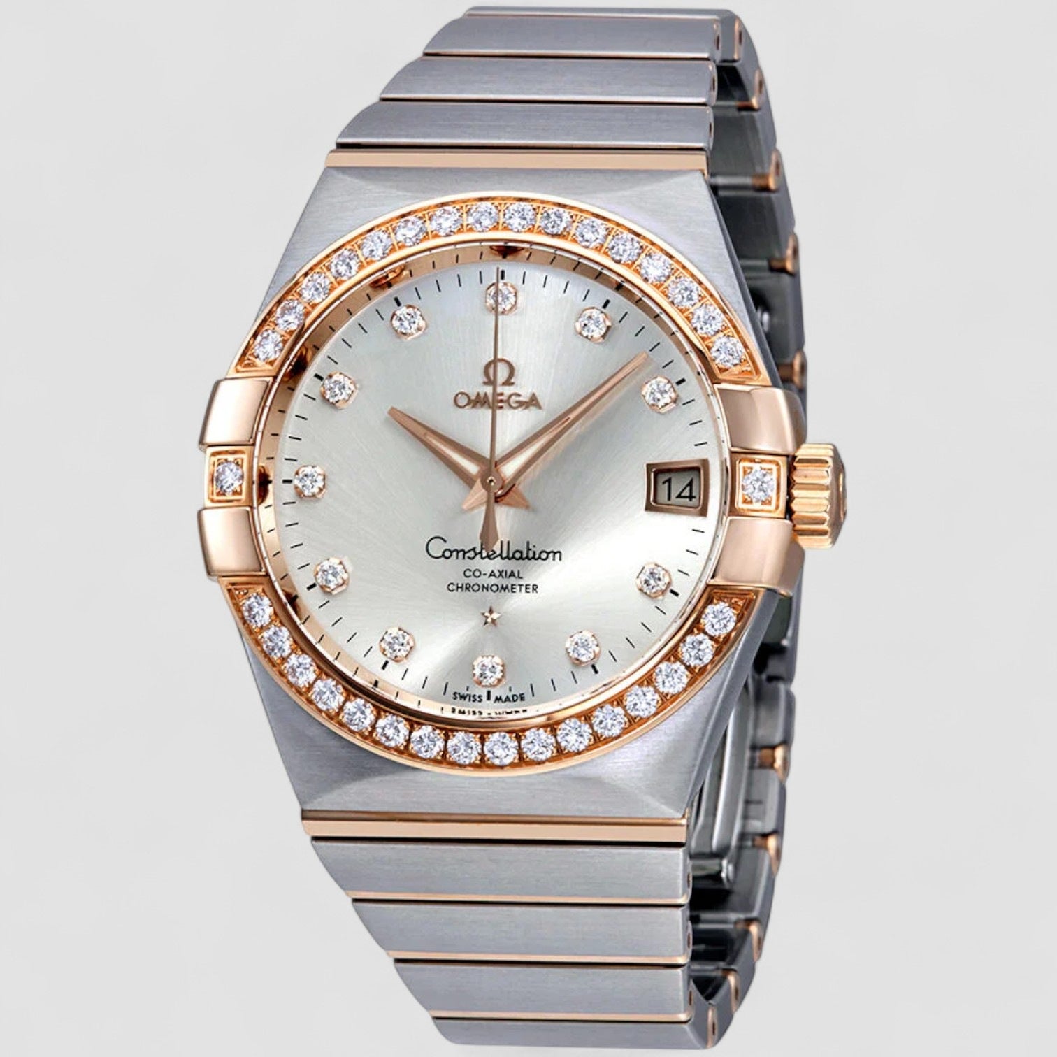 Constellation Silver Dial Diamond Men's Watch