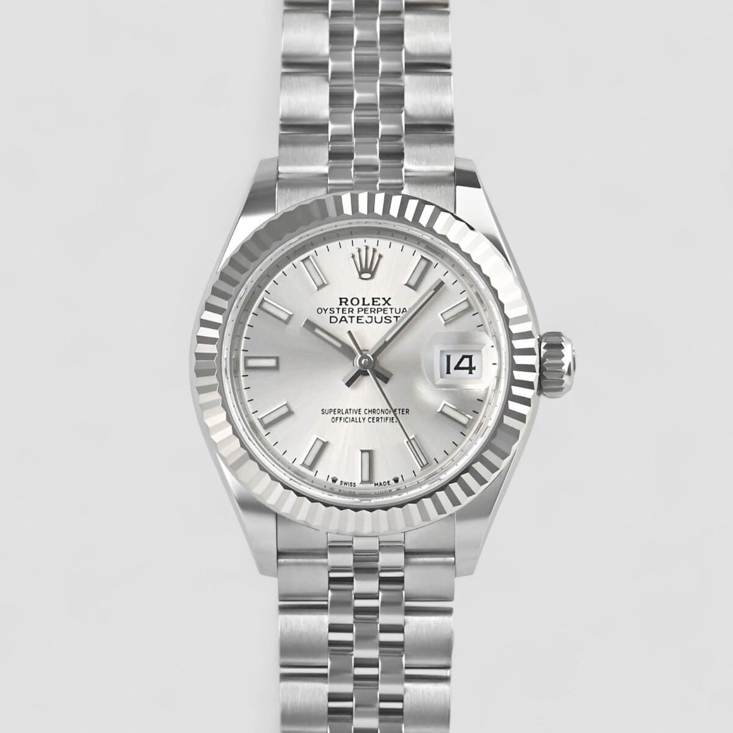 Lady-Datejust Automatic Silver Dial Oystersteel and 18 ct White Gold Ladies Watch