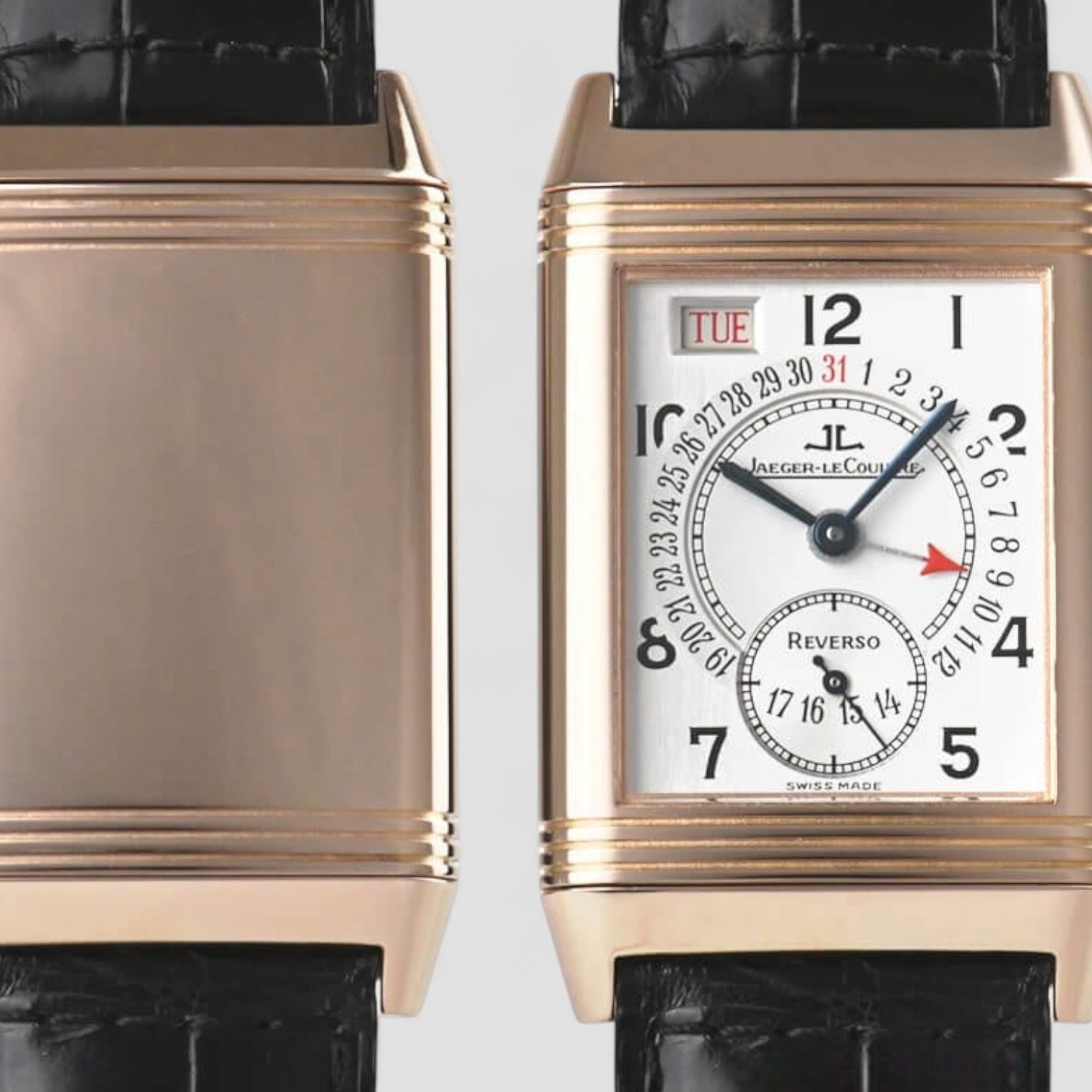 Reverso Calendar Date 18K Rose Gold