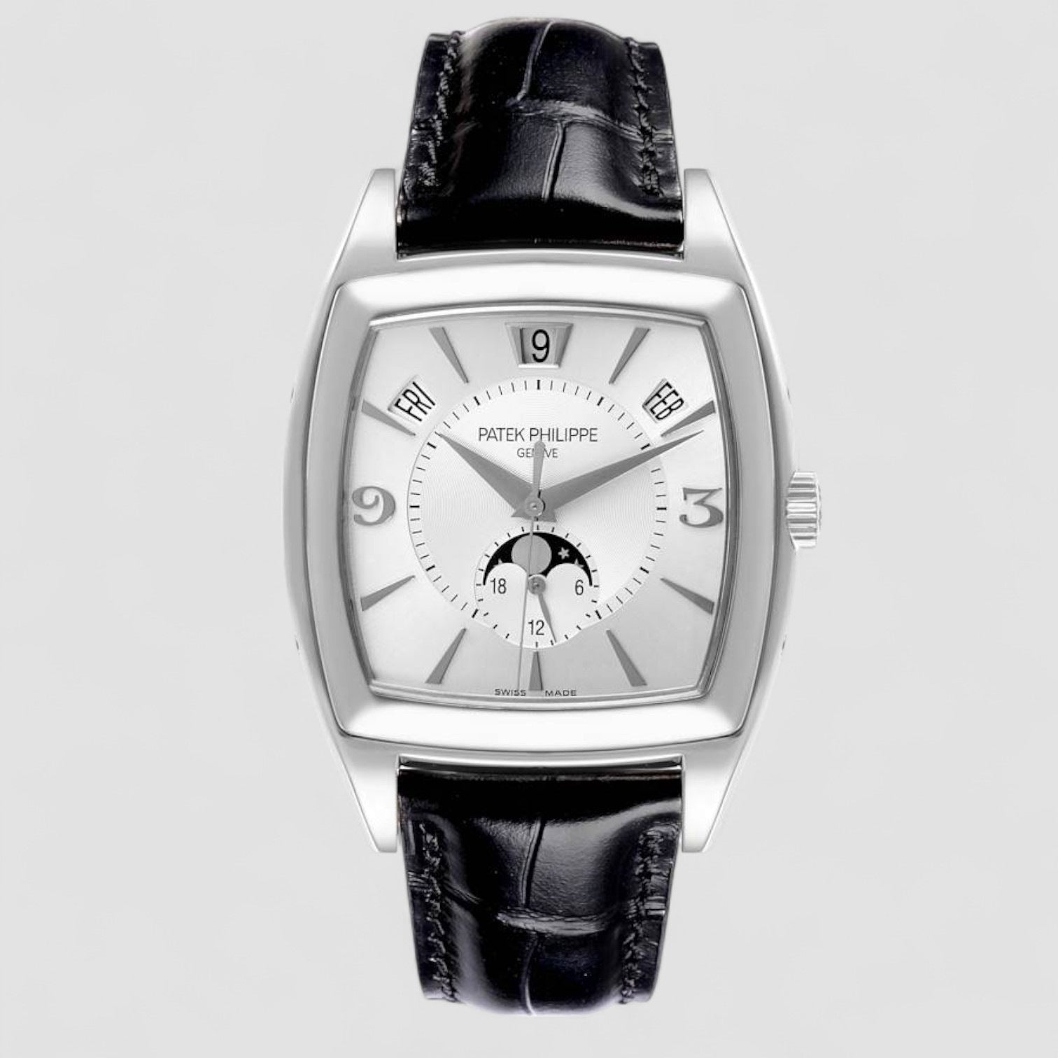 Gondolo Calendario 18K White Gold Silver Dial