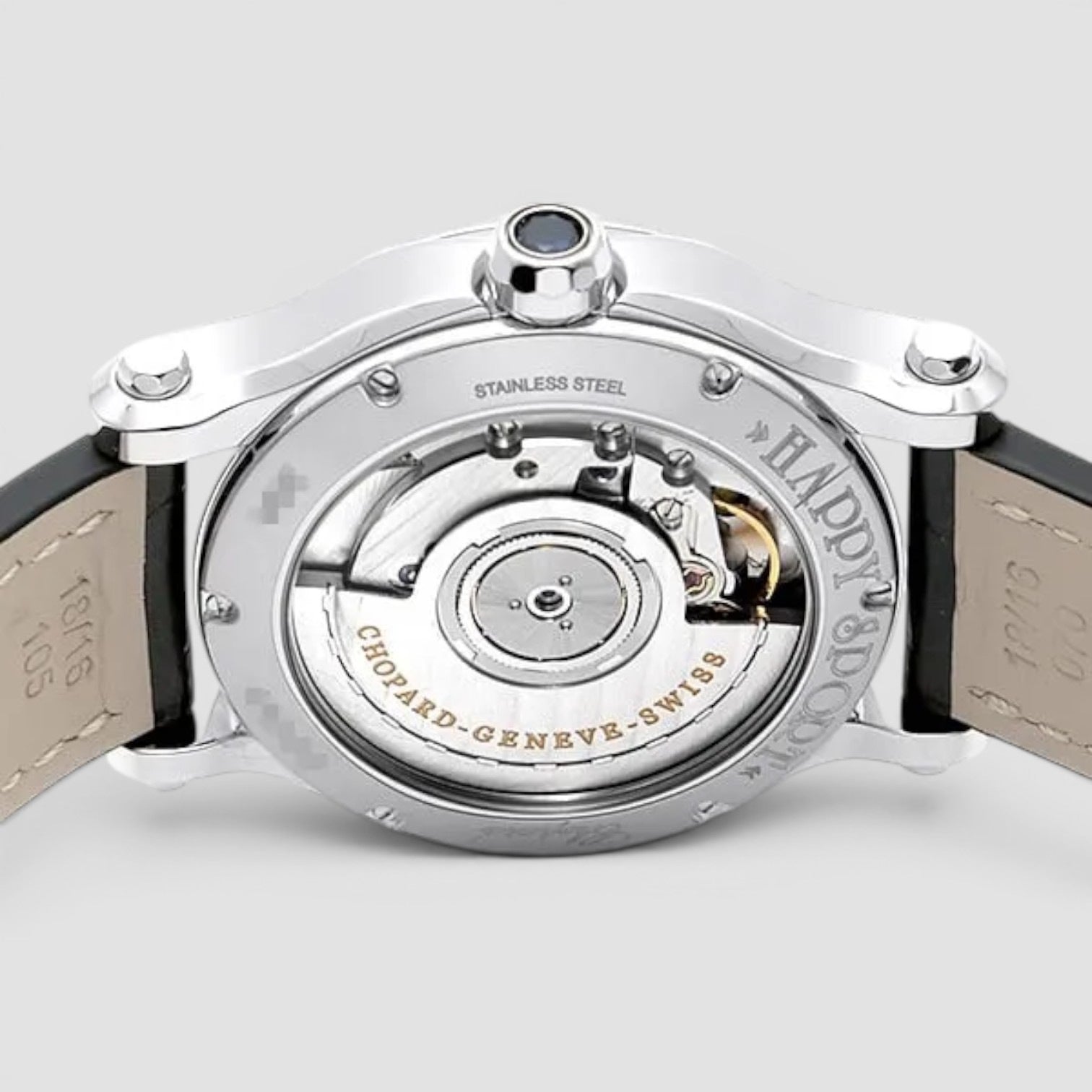 Happy Sport 36mm Steel Floating Diamonds