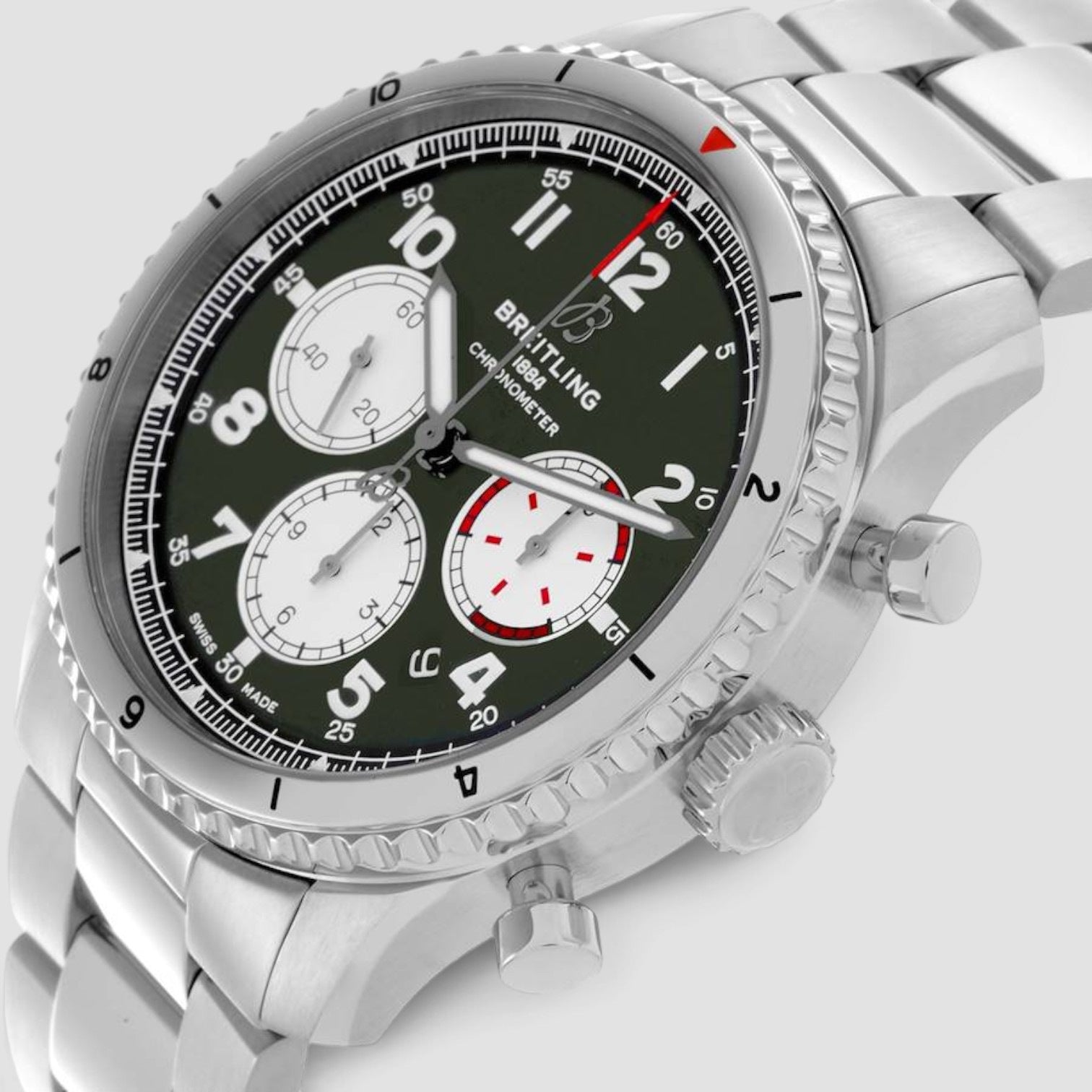 Aviator 8 B01 Chronograph 43 Curtiss Warhawk Green Dial