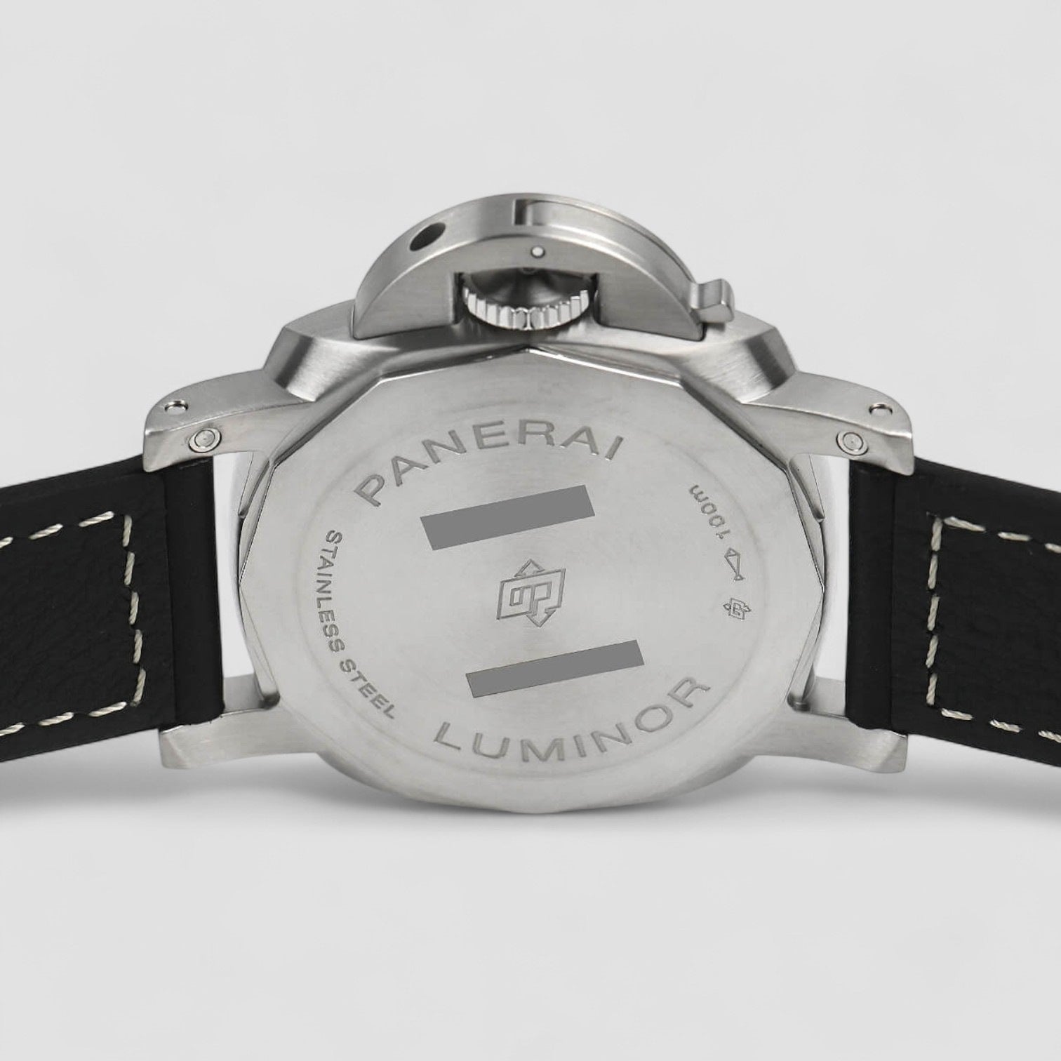 Luminor Marina Automatic Black Dial Black Leather Men's Watch 42mm