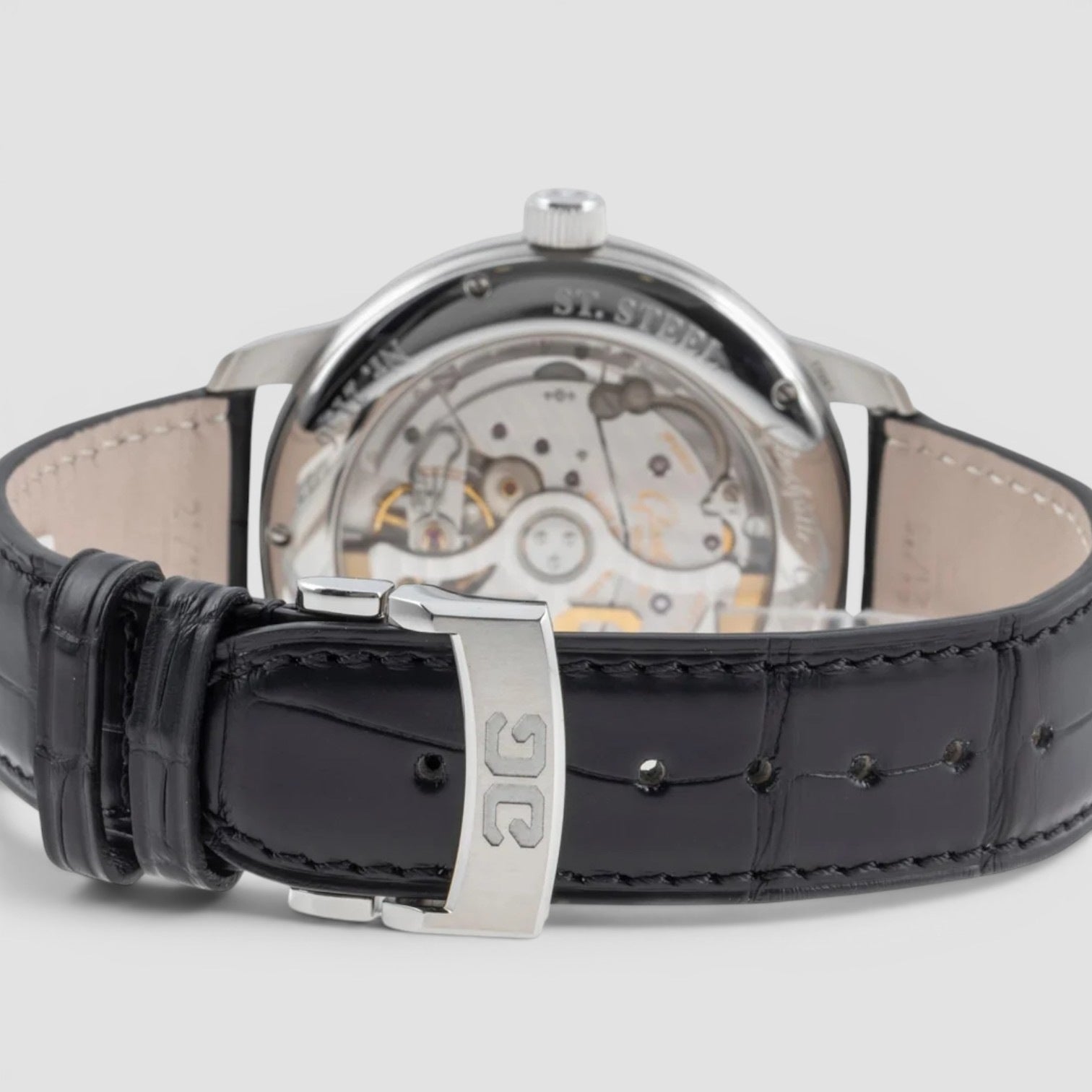 Senator Observer 44mm Steel Black Dial Big Date