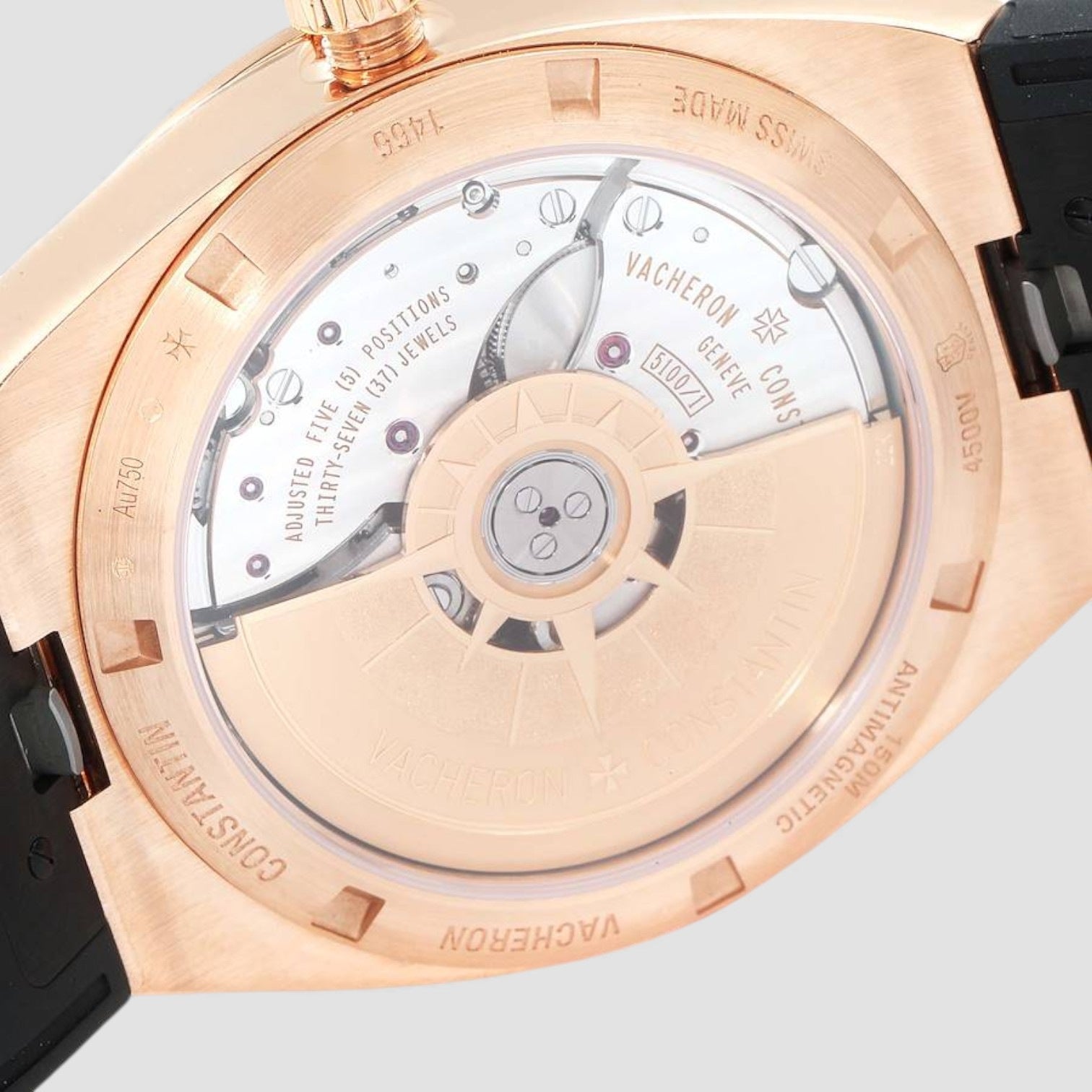 Overseas 4500v Automatic 41mm Silver Dial Rose Gold