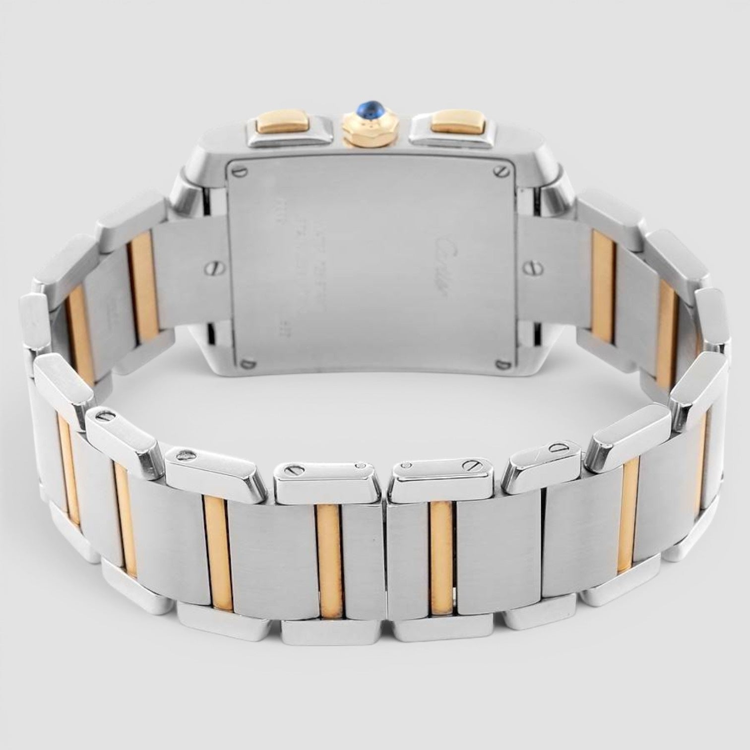 Tank Francaise Steel Yellow Gold Chronograph Mens Watch