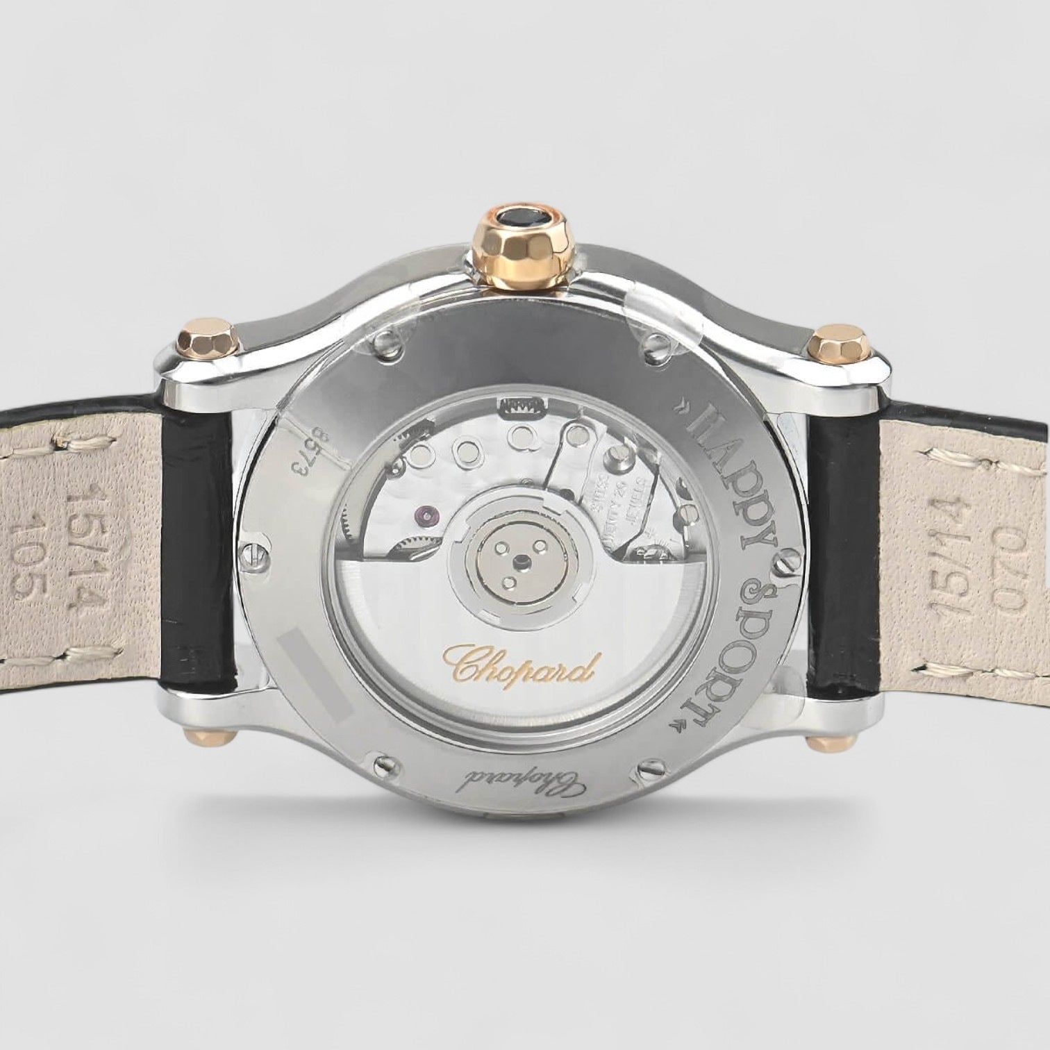 Happy Sport 30 MM Automatic Silver colored/Leather