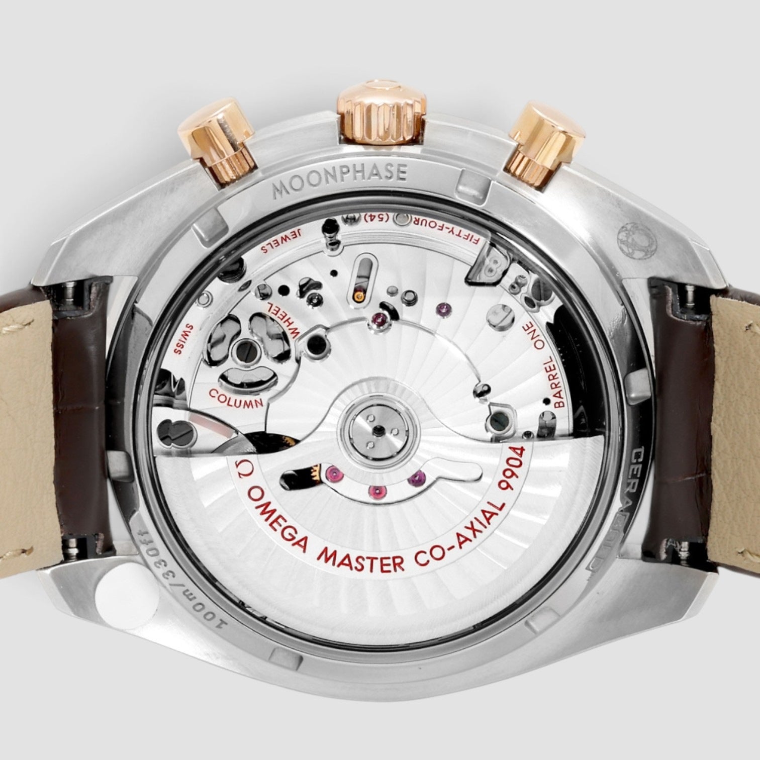 Speedmaster Moonphase Moonwatch 44.25mm Steel & Sedna Gold Brown Dial