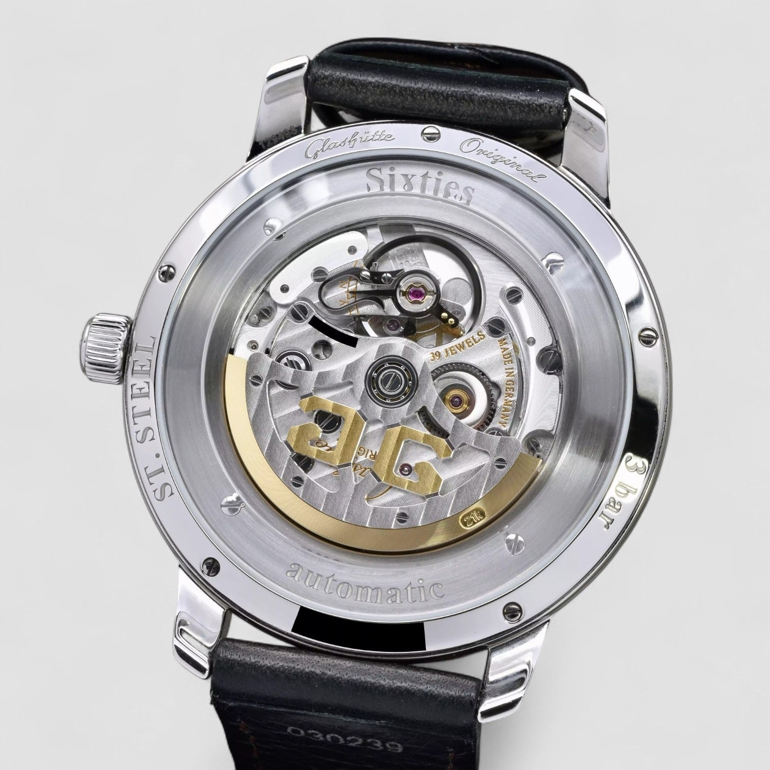 Glashutte Senator Sixties Automatic Green Dial Men's Watch