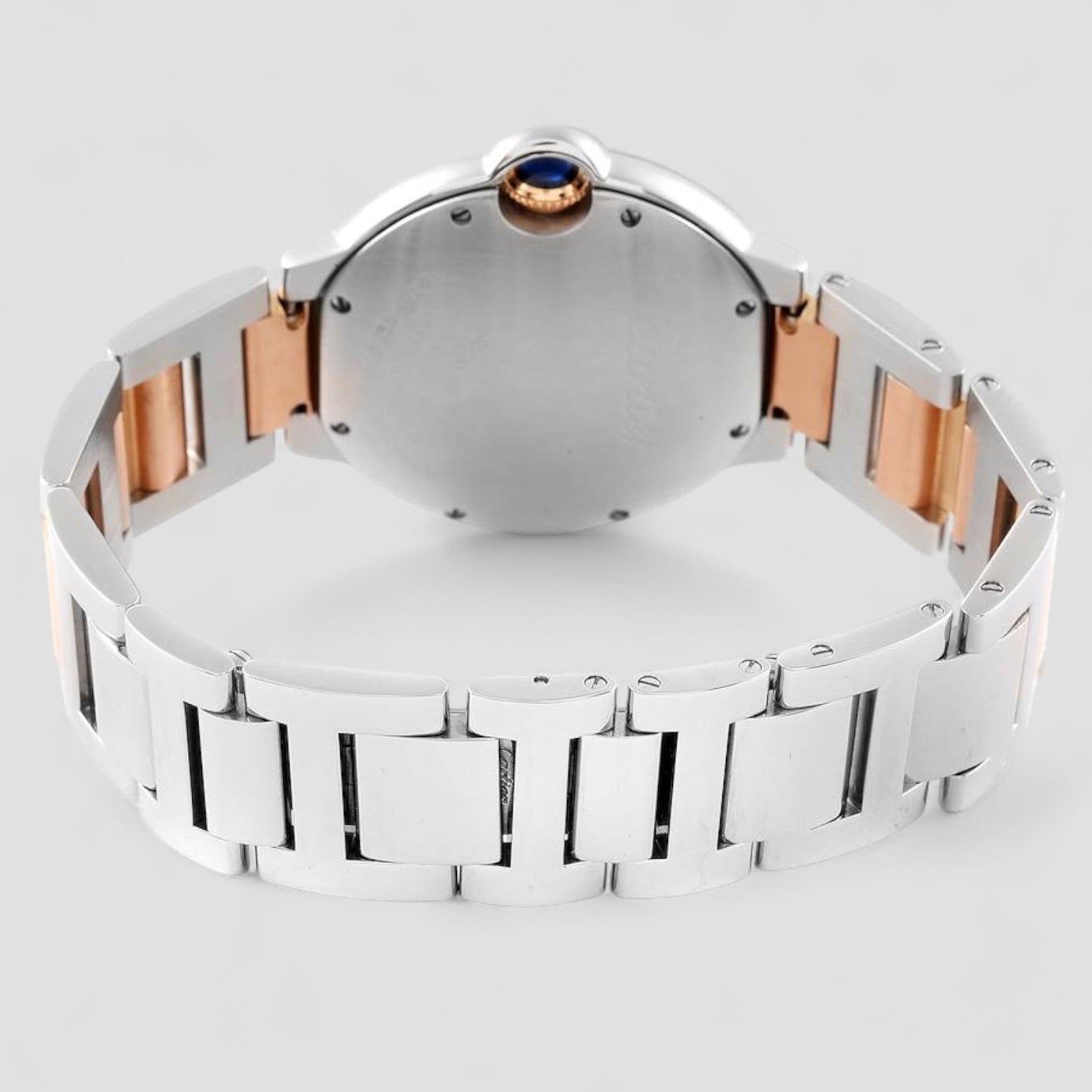 Ballon Bleu 36mm Steel Rose Gold Mother of Pearl Ladies Watch