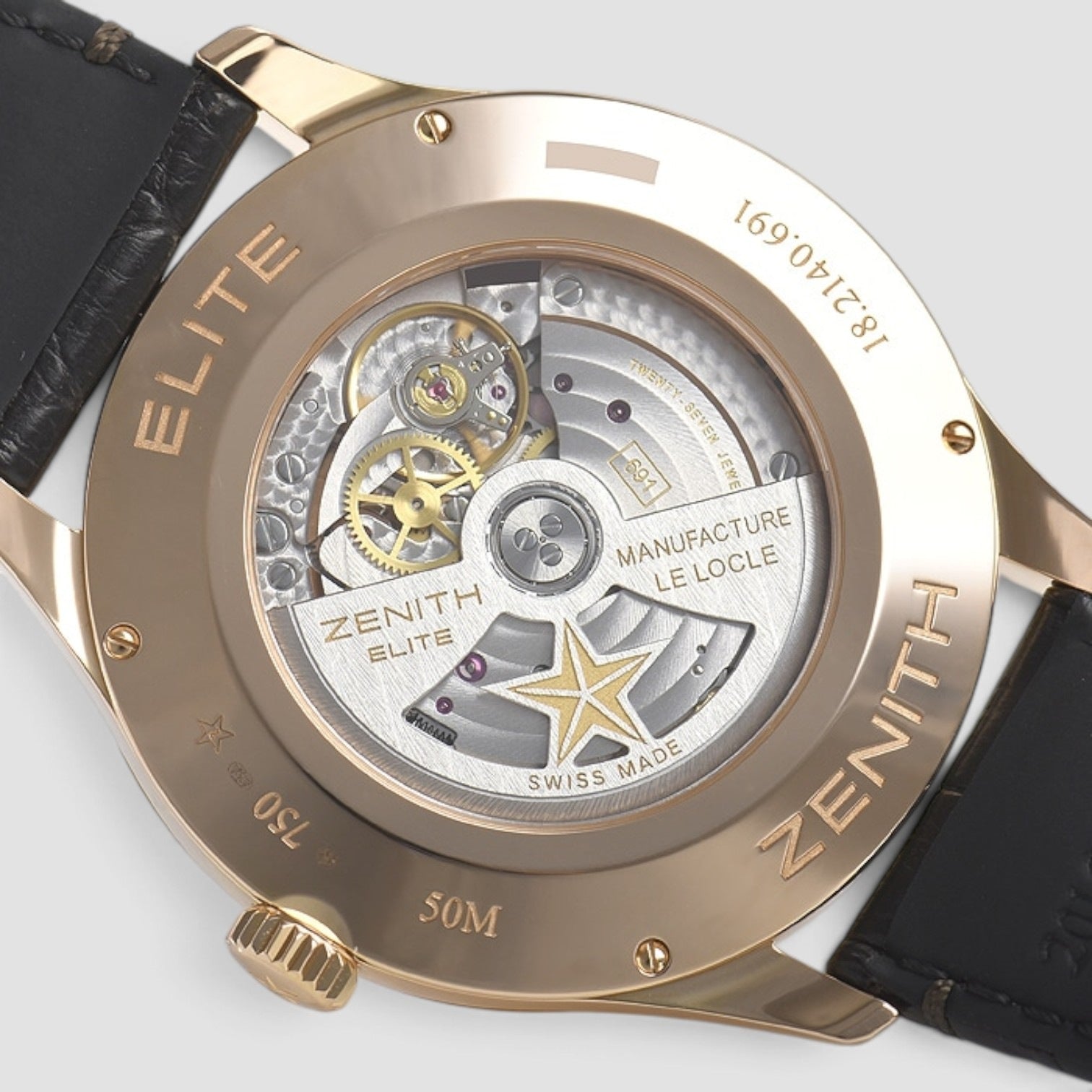 Captain Moonphase 40mm Rose Gold Silver Dial
