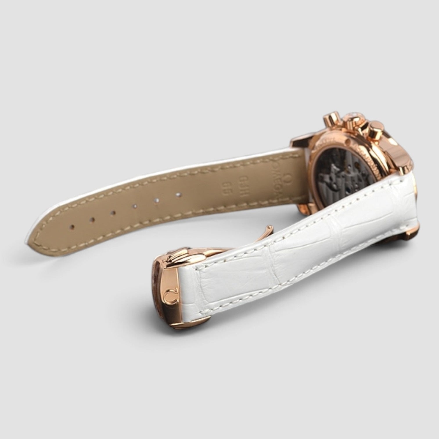 De Ville Co-Axial Chronograph 35mm Rose Gold Diamond Mother-of-Pearl Dial