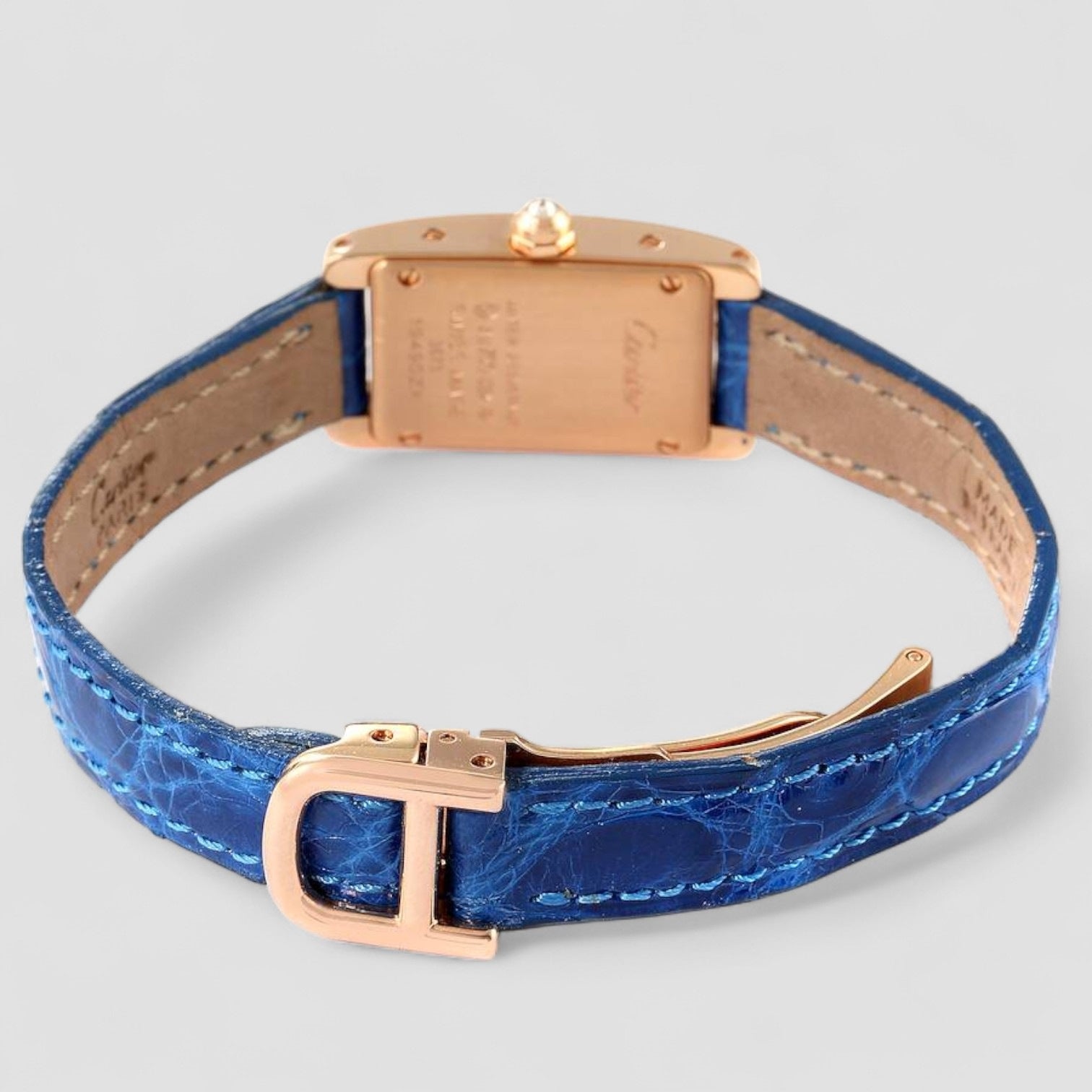 Tank Americaine Mini Rose Gold Diamond Ladies Watch