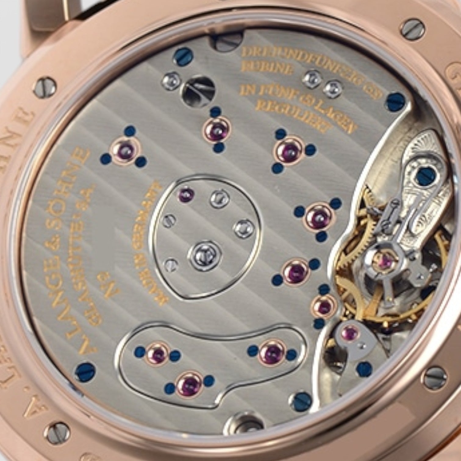 Grand Lange 1 18K Rose Gold Black Dial