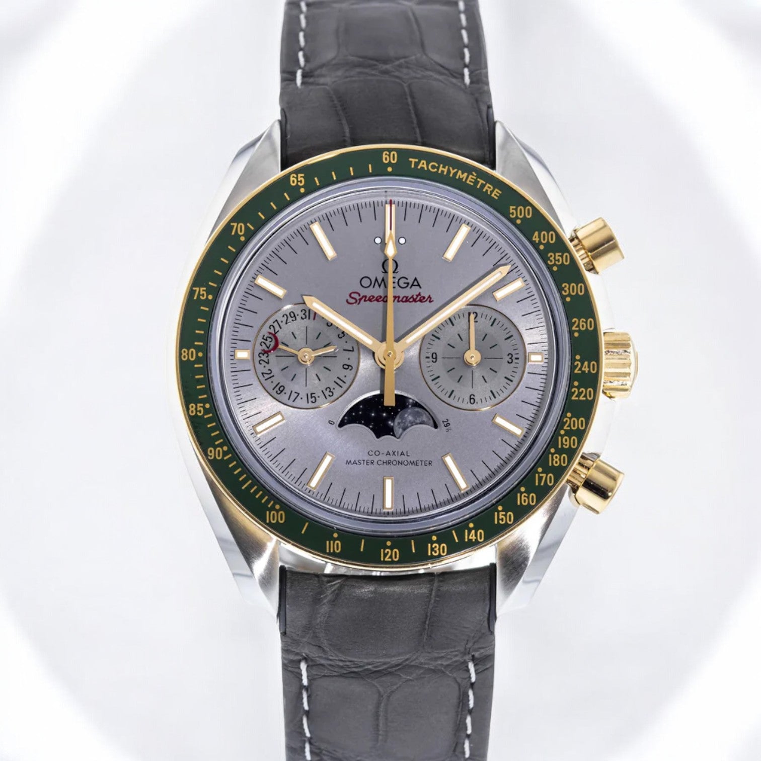 Speedmaster Co-Axial Master chronometer Moonphase Chronograph 18K / SS