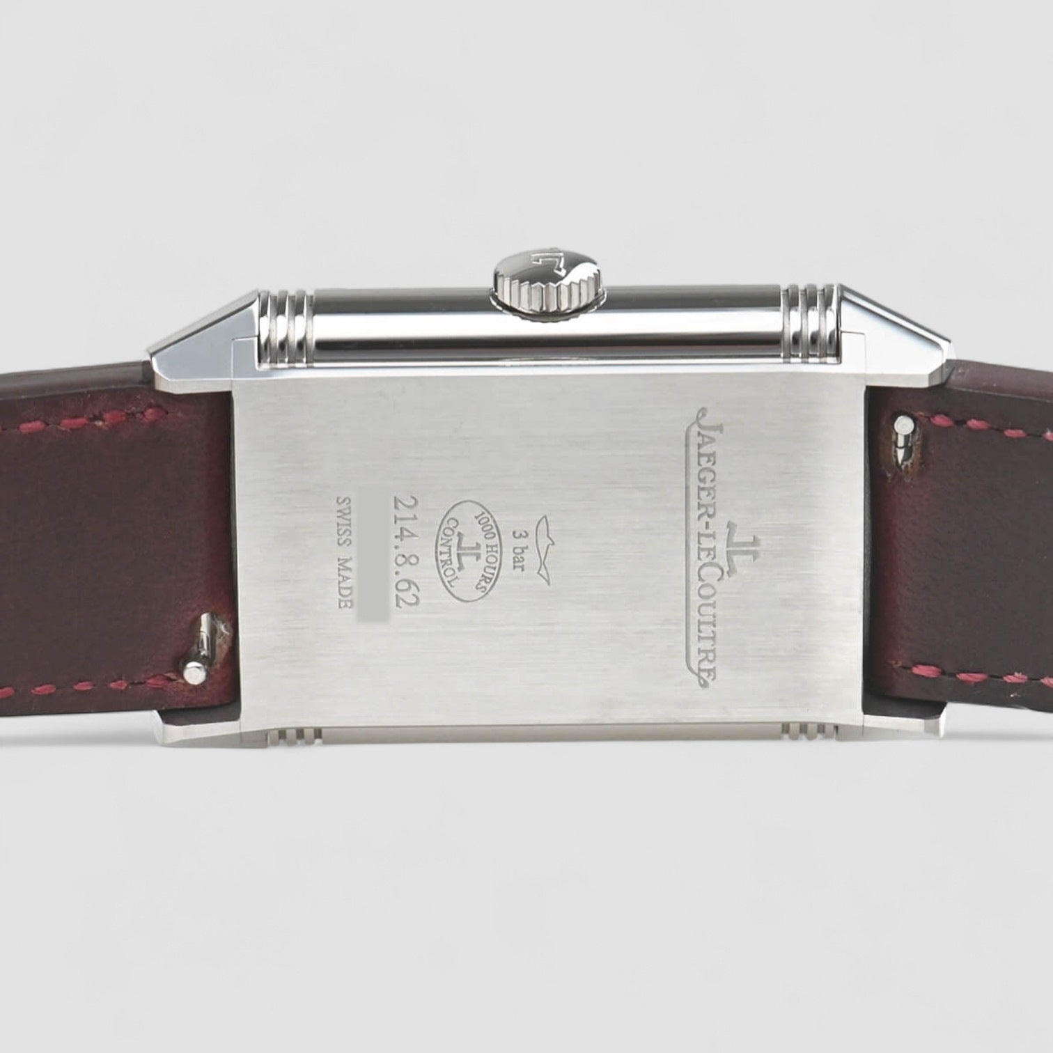 Reverso Tribute Small Seconds SS Burgundy Dial