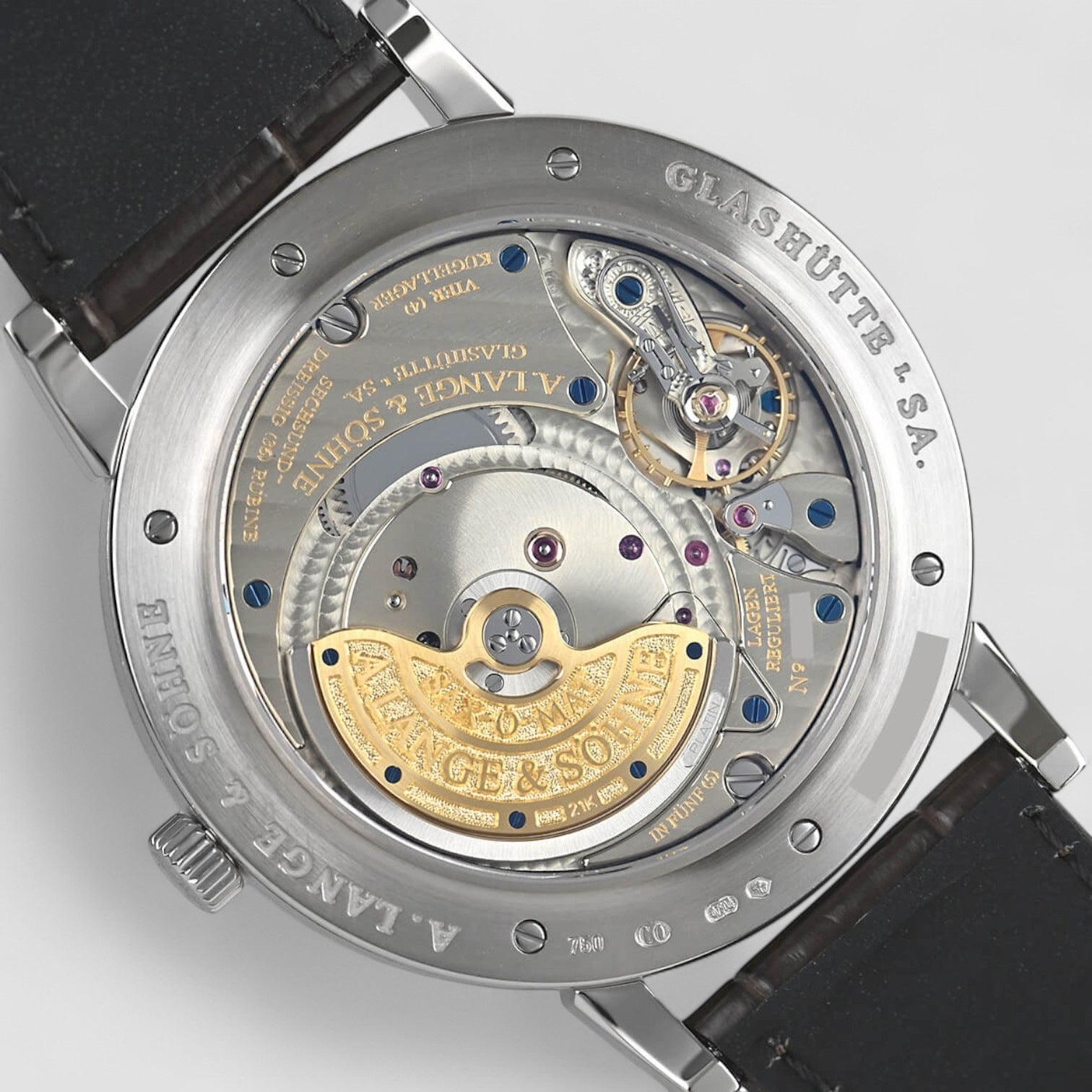 Grand Saxonia Automatik 18K White Gold / Black Dial