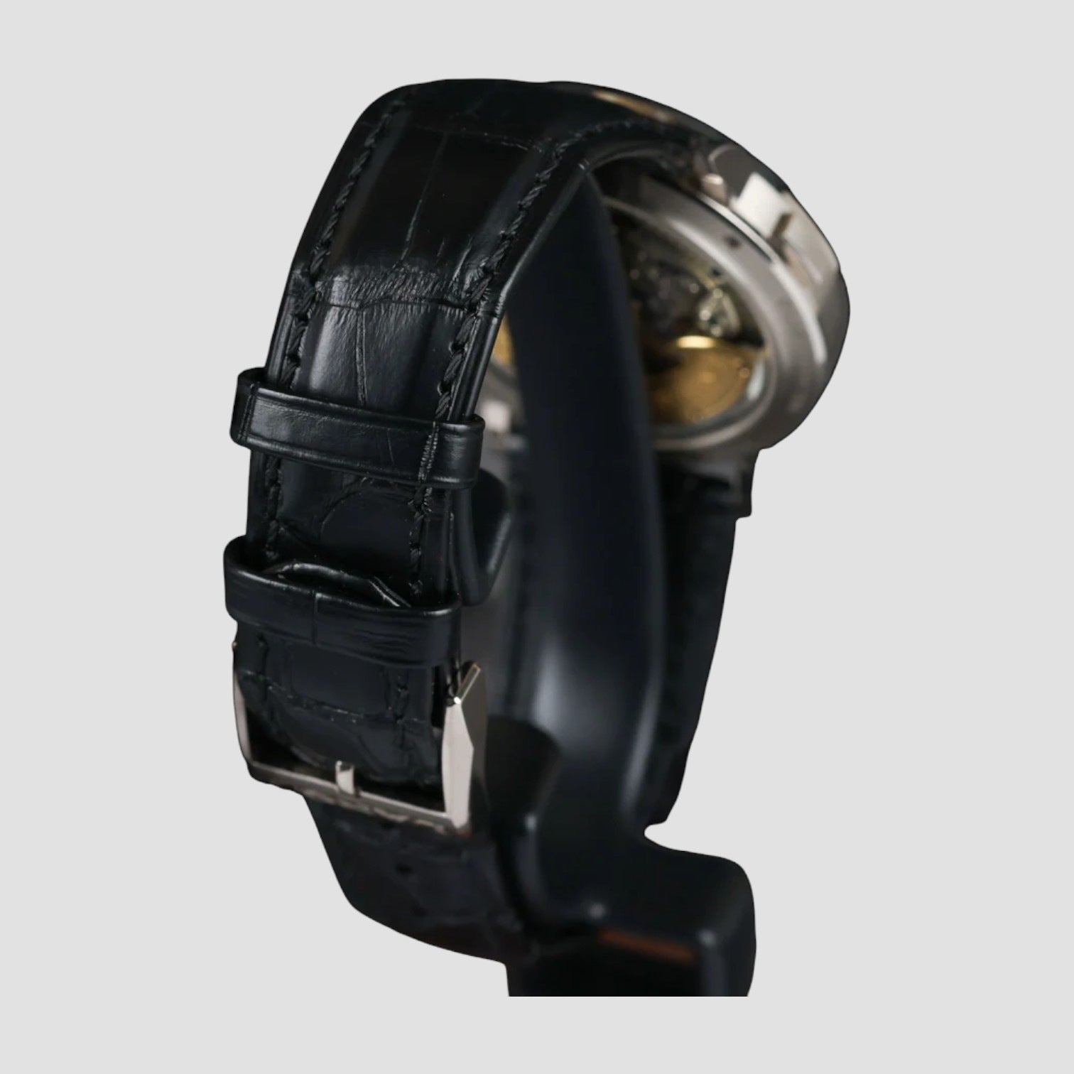 Saxonia Outsize Date 18K White Gold / Black Dial