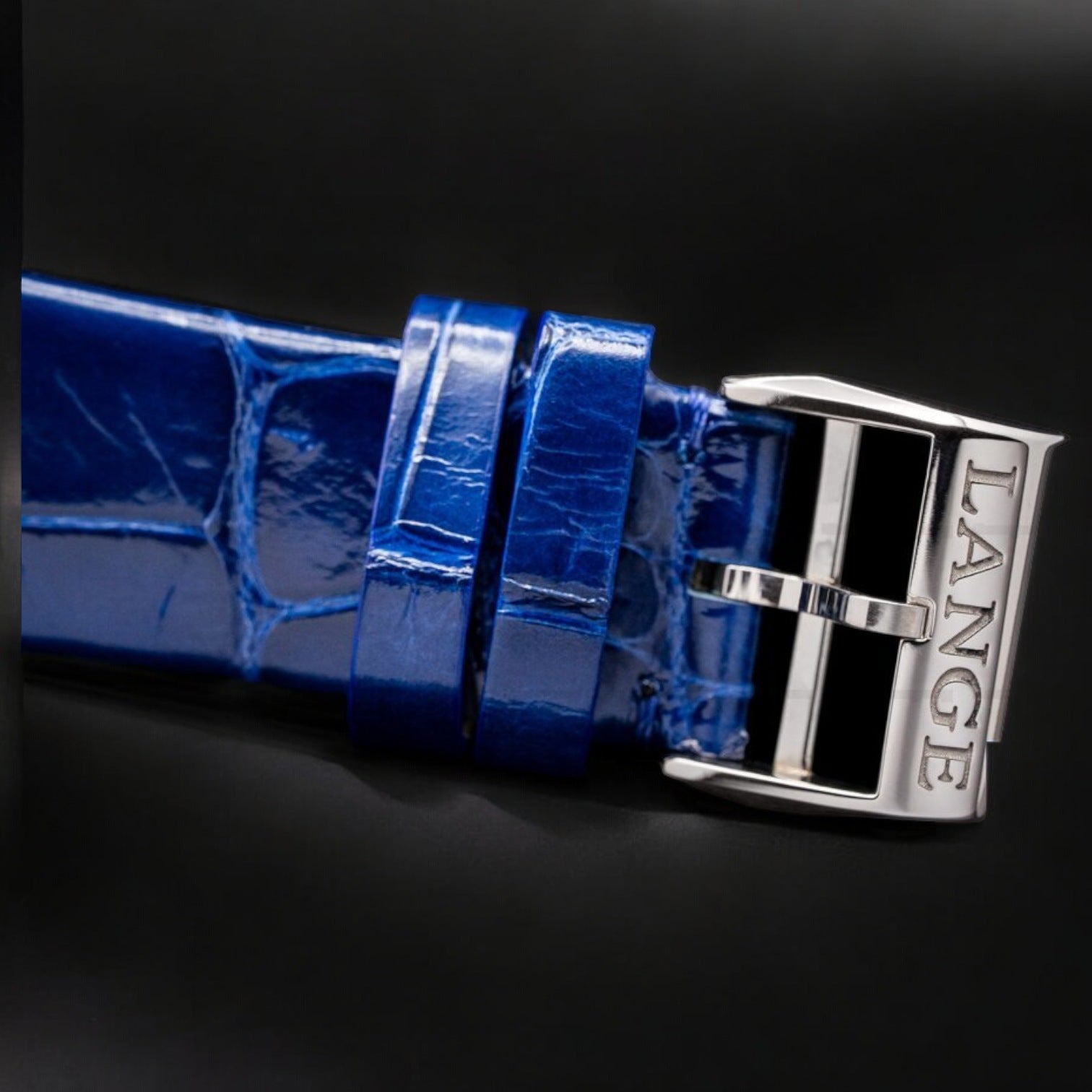 Saxonia Thin Manual Wind Blue Gold-Flux Dial