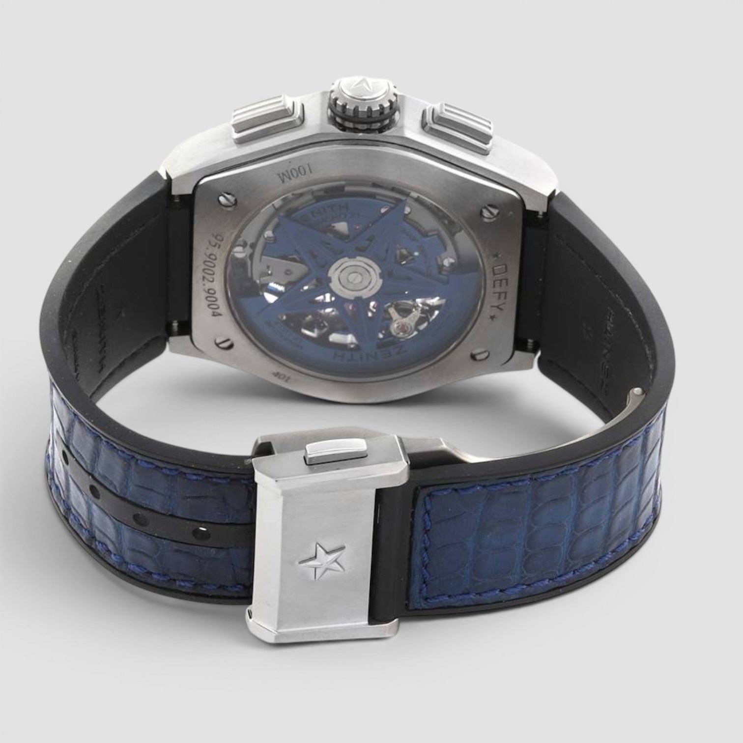 Defy El Primero 21 Chronograph 44mm Titanium Blue Skeleton Dial