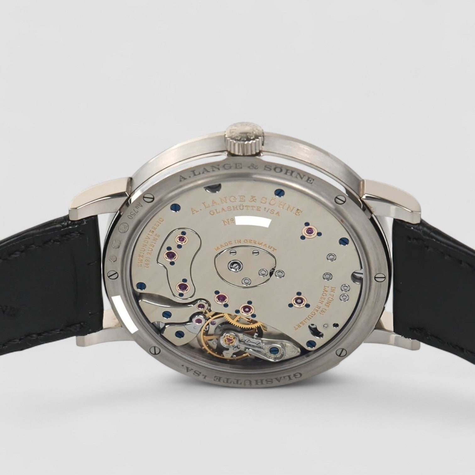 Grand Lange 1 18K White Gold Black Dial