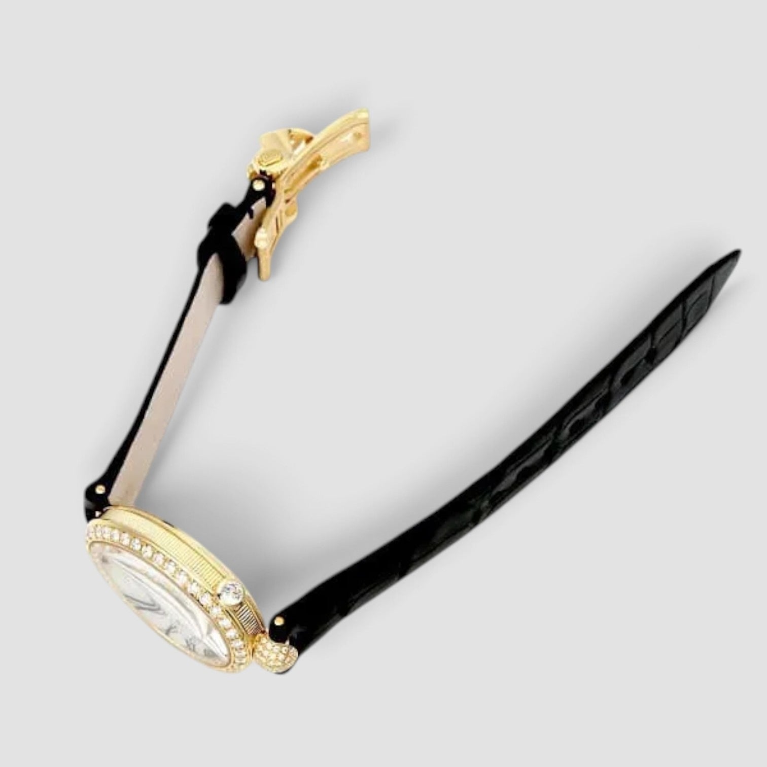 Reine de Naples Automatic 18K Yellow Gold Diamond Mother-of-Pearl Dial