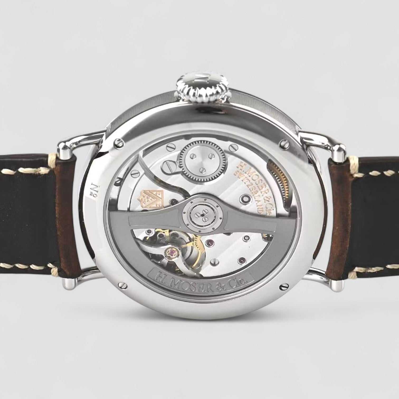 H.Moser & Cie. Heritage Pilot Center Seconds Funky Blue Dial 8200-1201