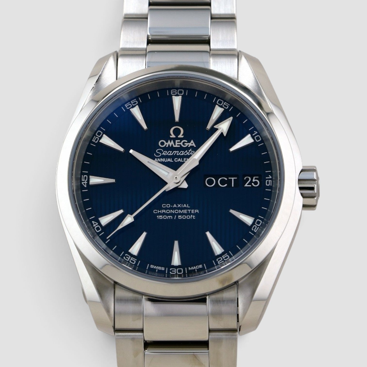 Seamaster Aqua Terra Annual Calendar 38.5mm Steel Blue Dial