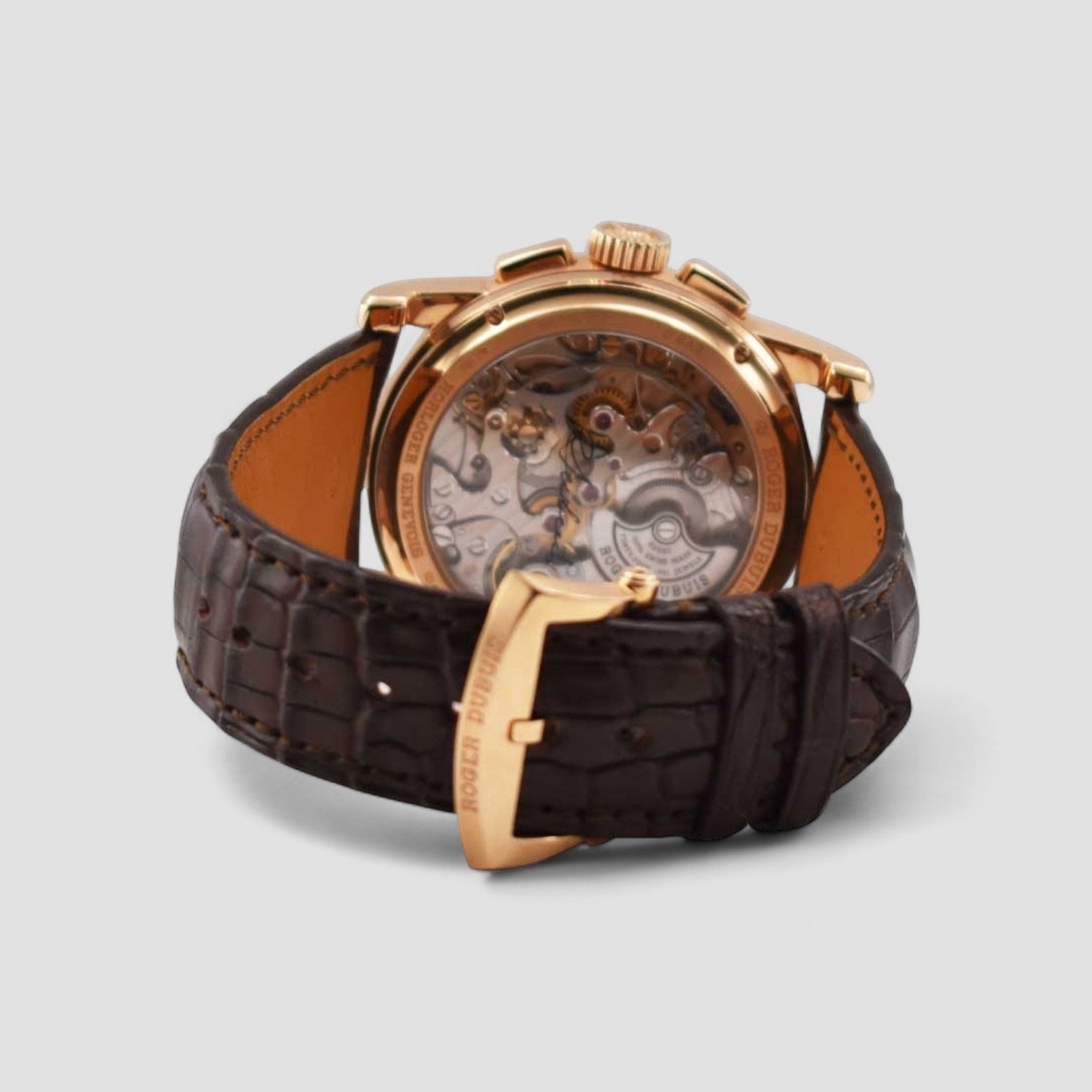 Hommage Mens Chronograph 42mm Automatic Rose Gold