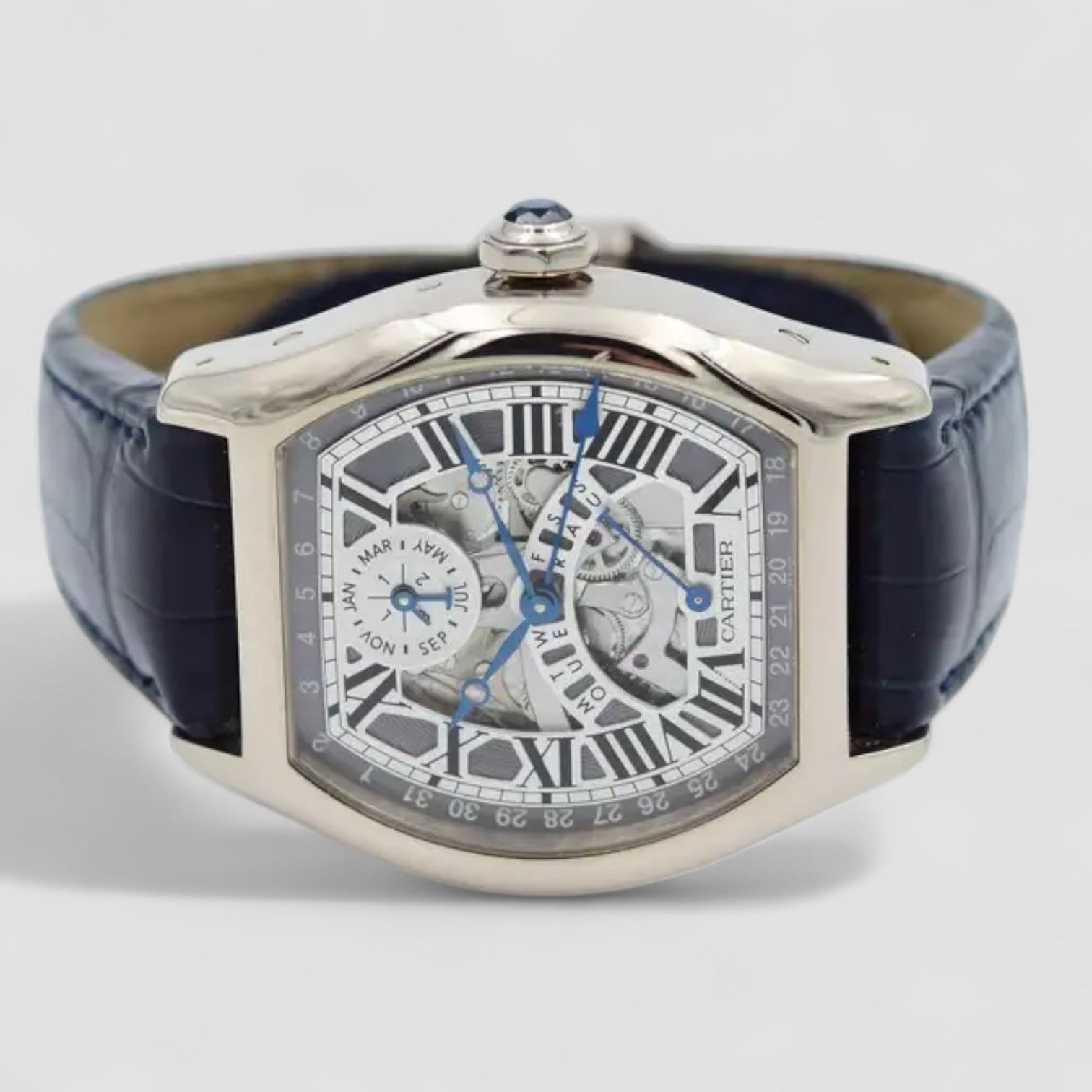Tortue Perpetual Calendar in 18k White Gold