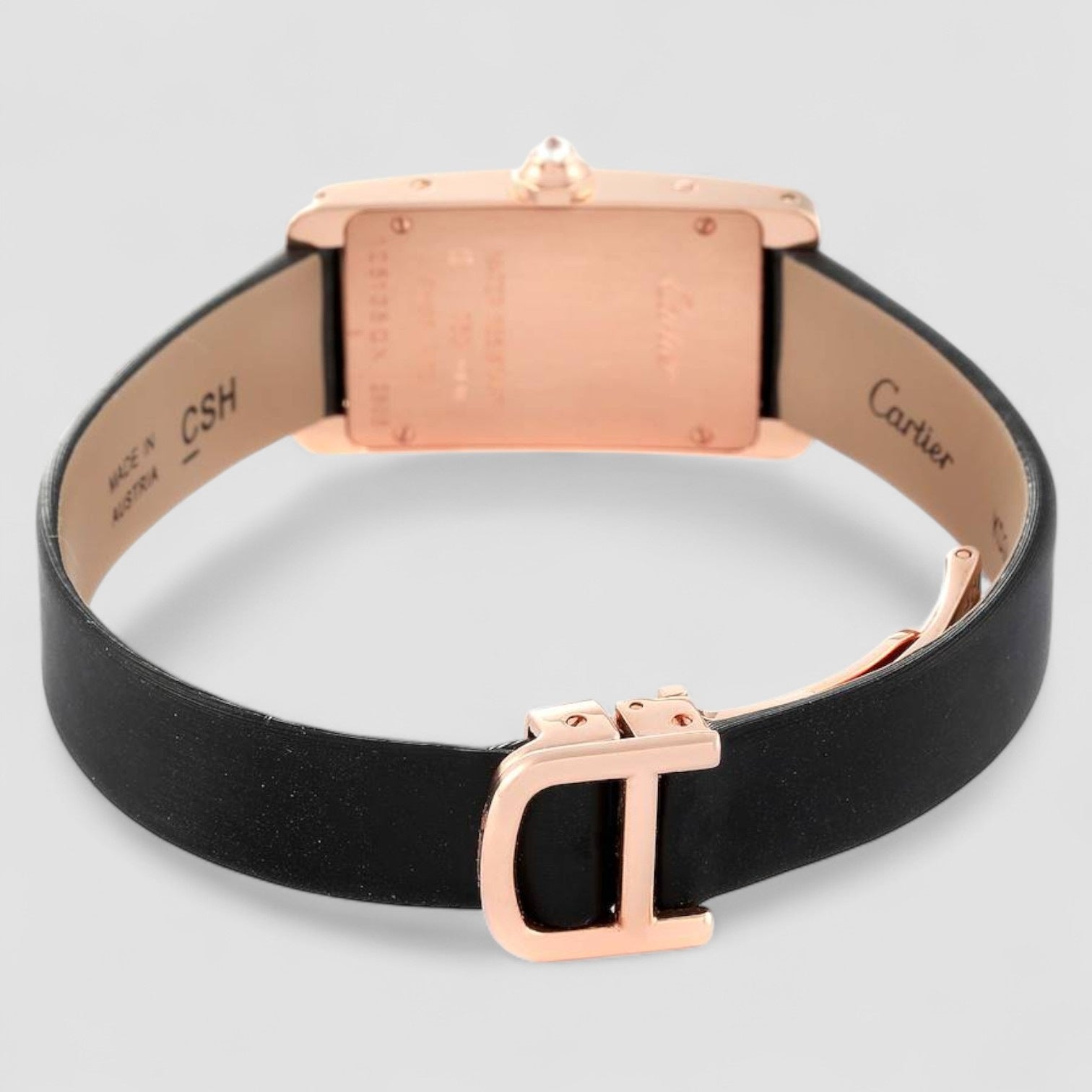 Tank Americaine Small Rose Gold Diamond Ladies Watch